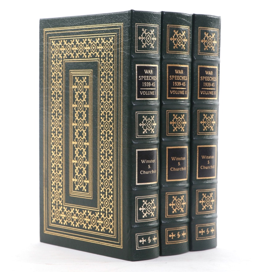 Easton Press "The War Speeches of Winston S. Churchill" Three-Volume Set, 2001