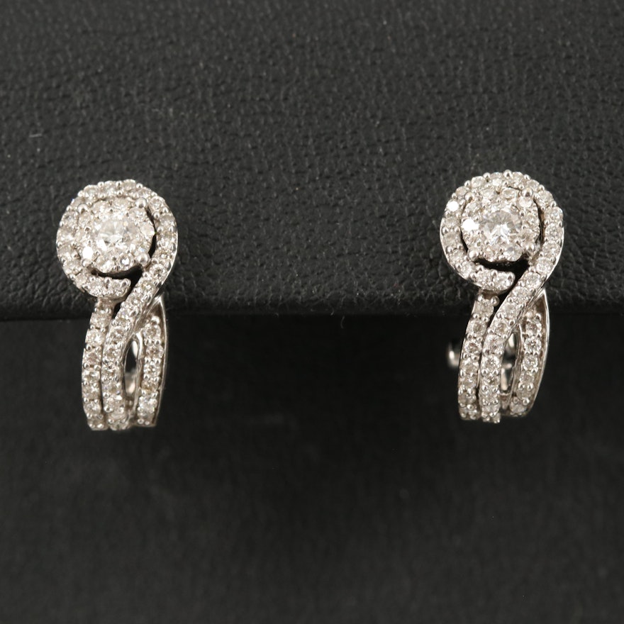 14K 0.86 CTW Diamond Earrings