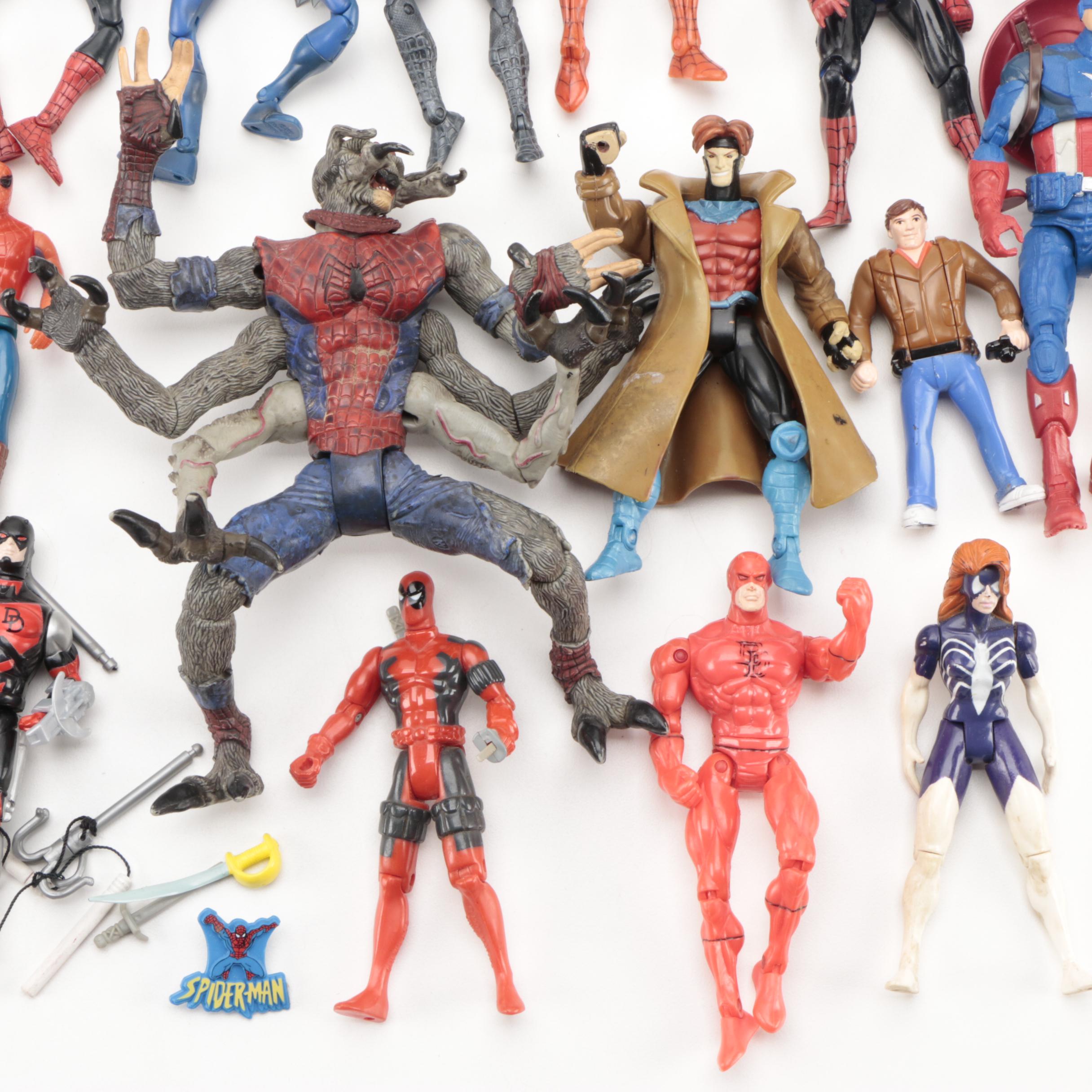 Toy Biz Inc. and Hasbro Spider-Man, Wolverine, and Other Marvel Action Figures