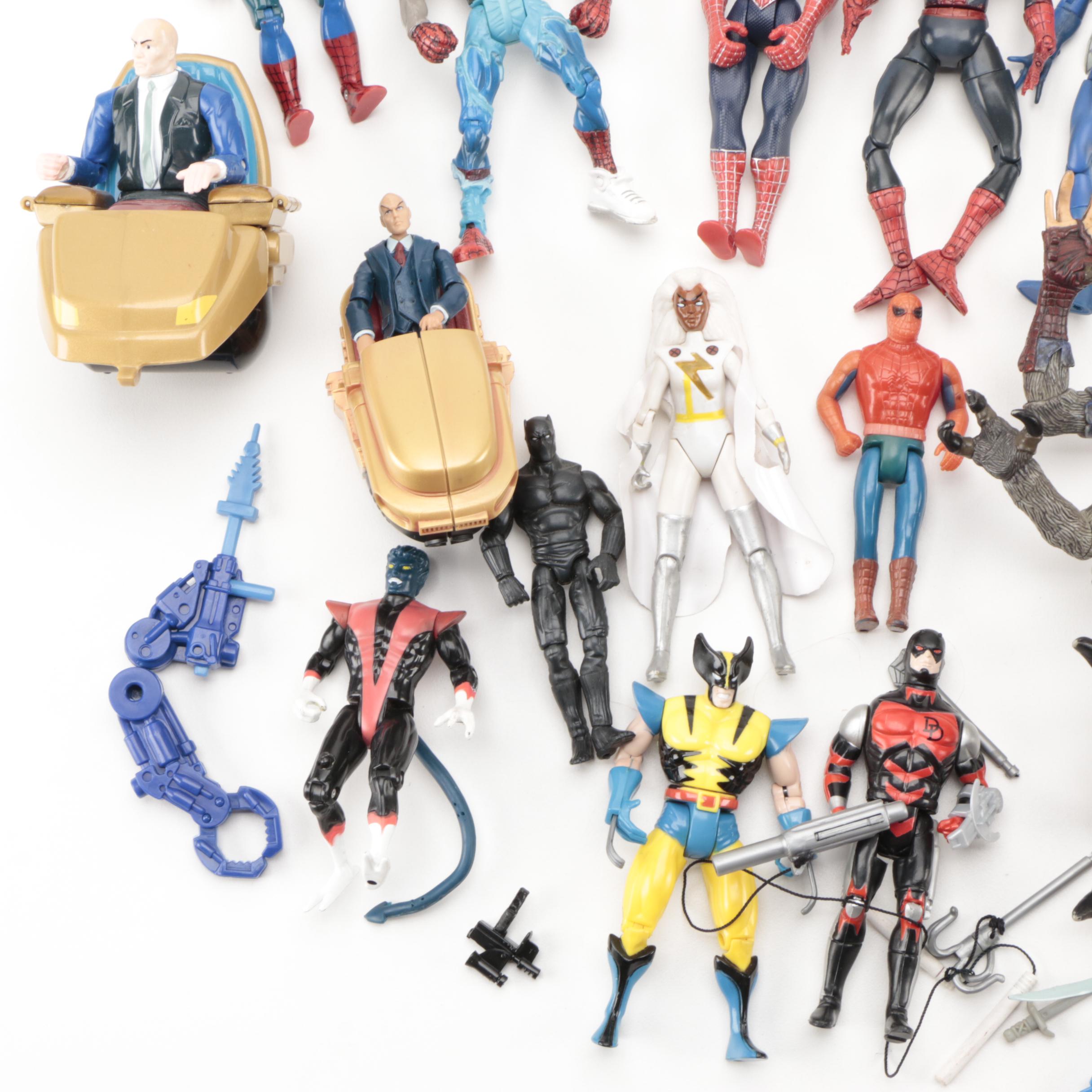 Toy Biz Inc. and Hasbro Spider-Man, Wolverine, and Other Marvel Action Figures