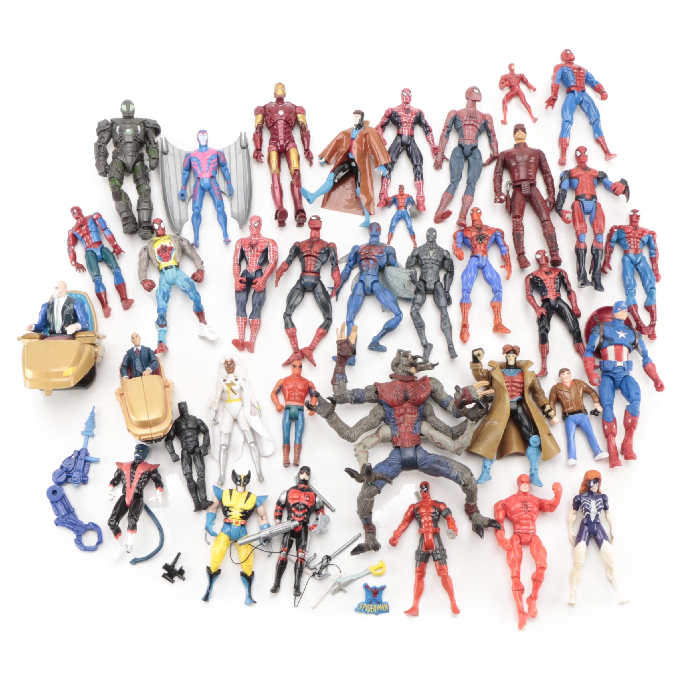 Toy Biz Inc. and Hasbro Spider-Man, Wolverine, and Other Marvel Action Figures