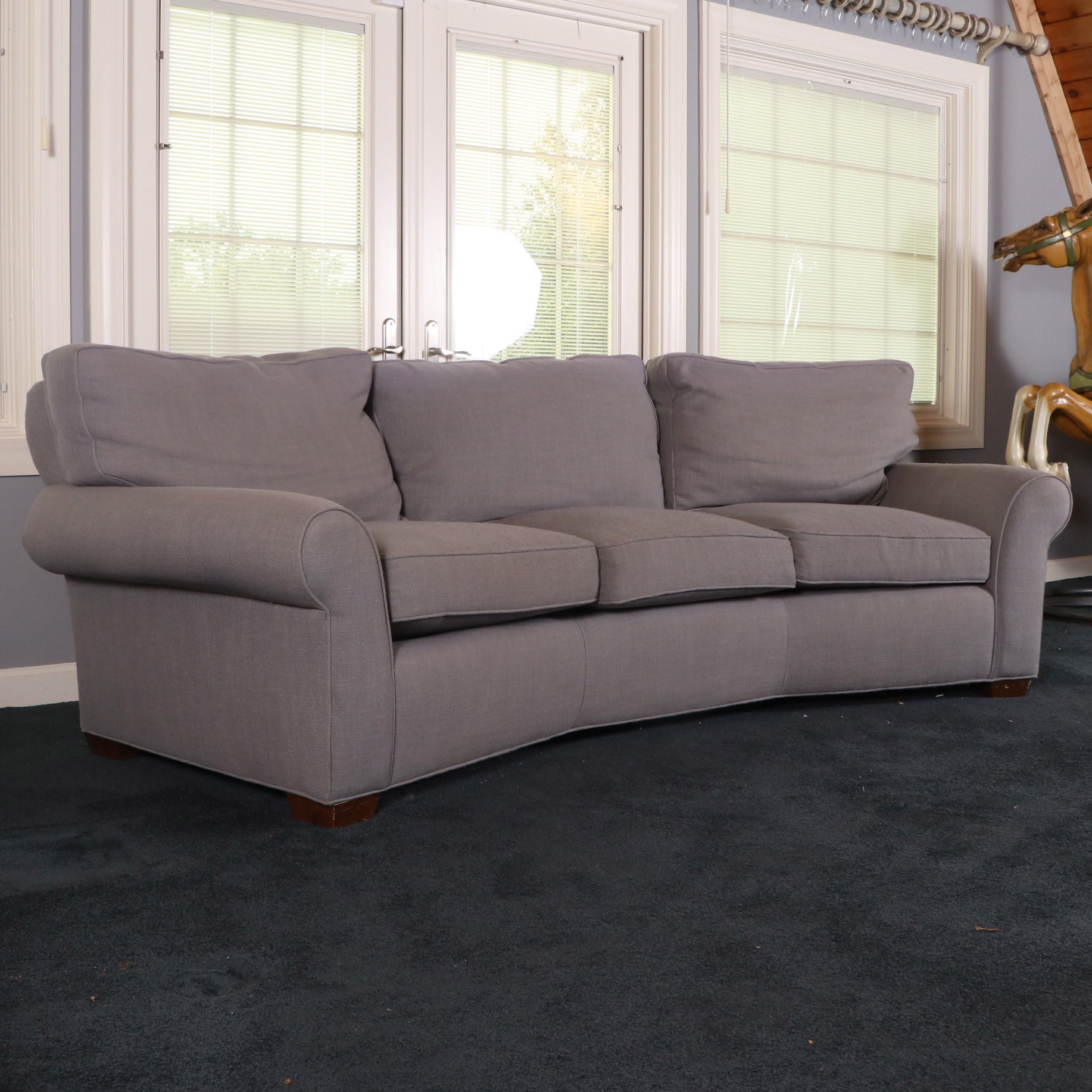 Arhaus "Brentwood" Rolled-Arm Wedge Sofa