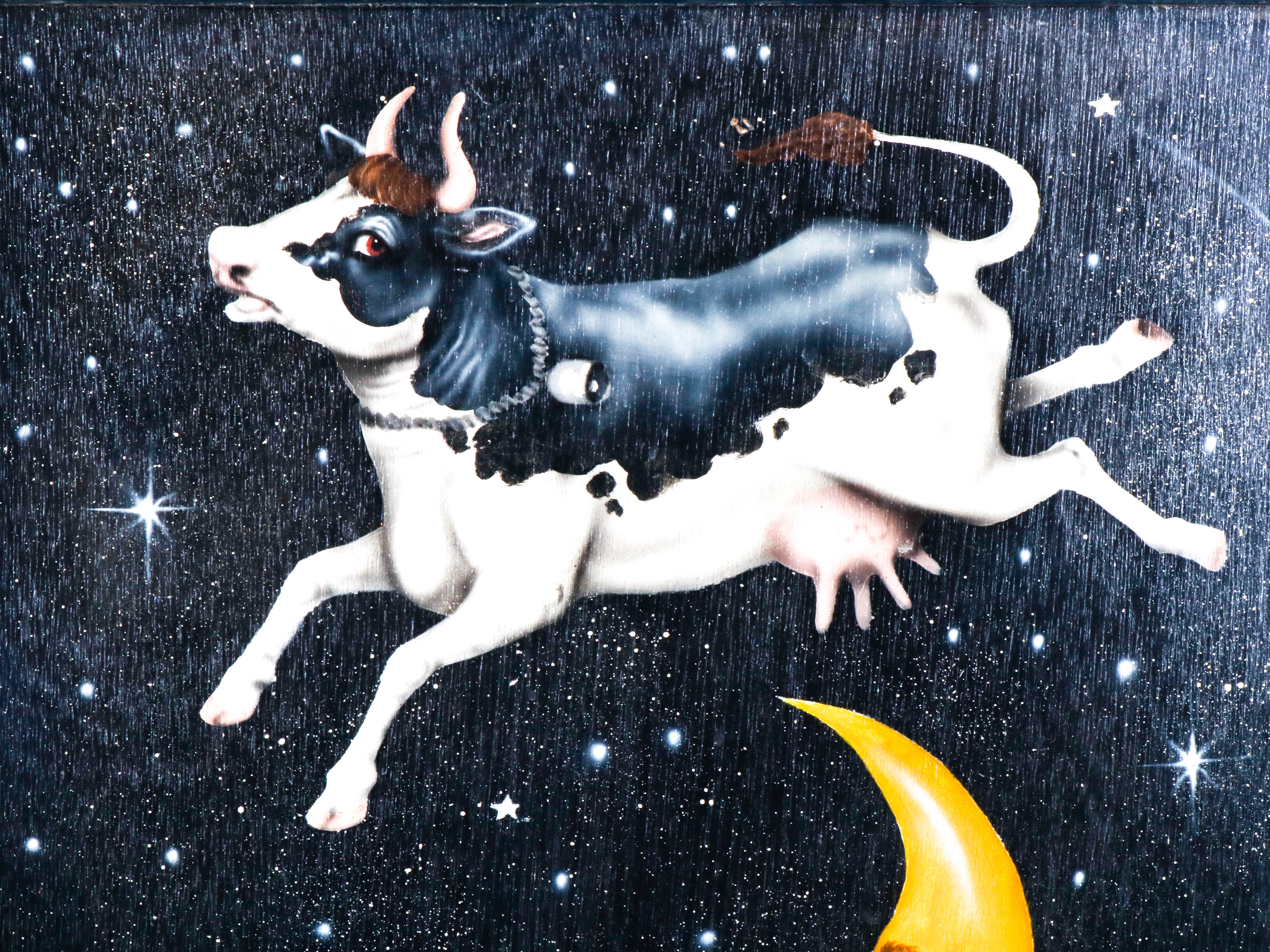 Bonnie Barrett and J. Buller Airbrush and Oil Painting of Nursery Rhyme Figures