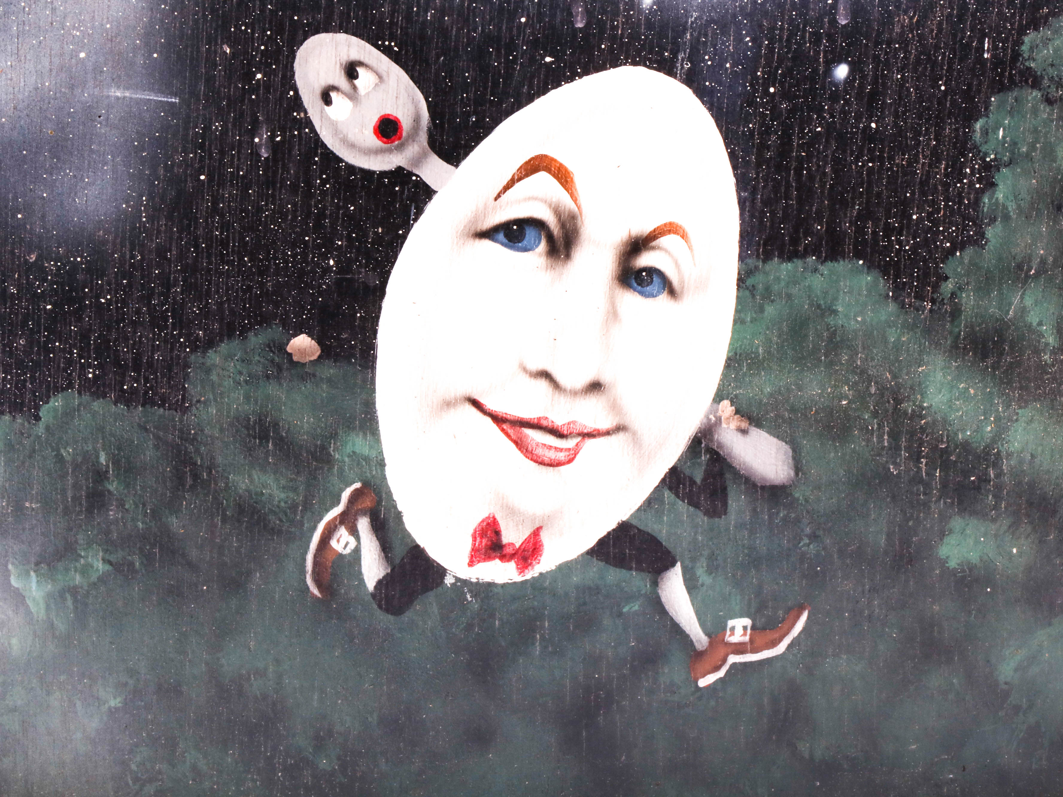 Bonnie Barrett and J. Buller Airbrush and Oil Painting of Nursery Rhyme Figures