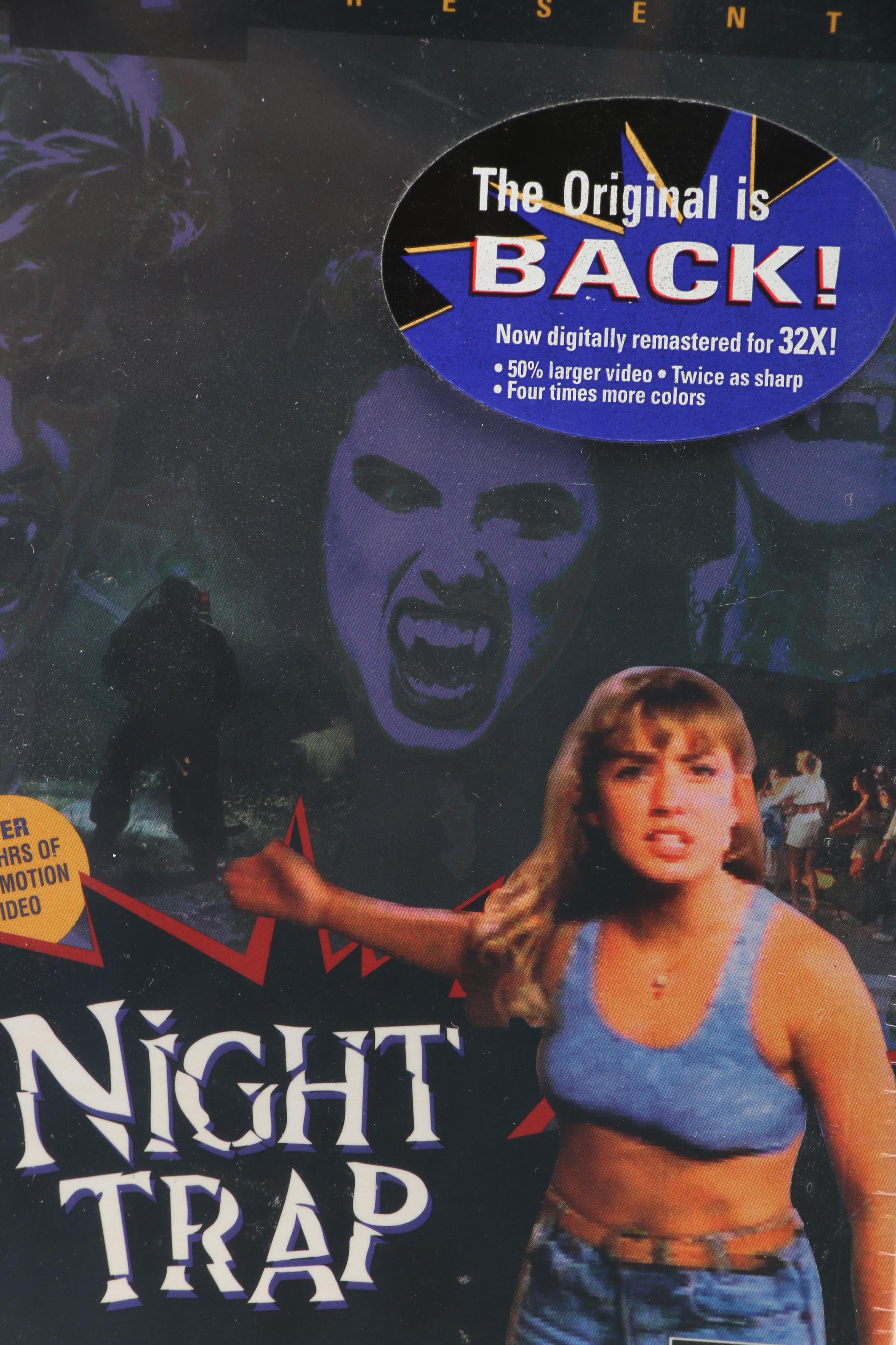 Factory Sealed "Night Trap" SEGA CD 32X Video Game, 1994
