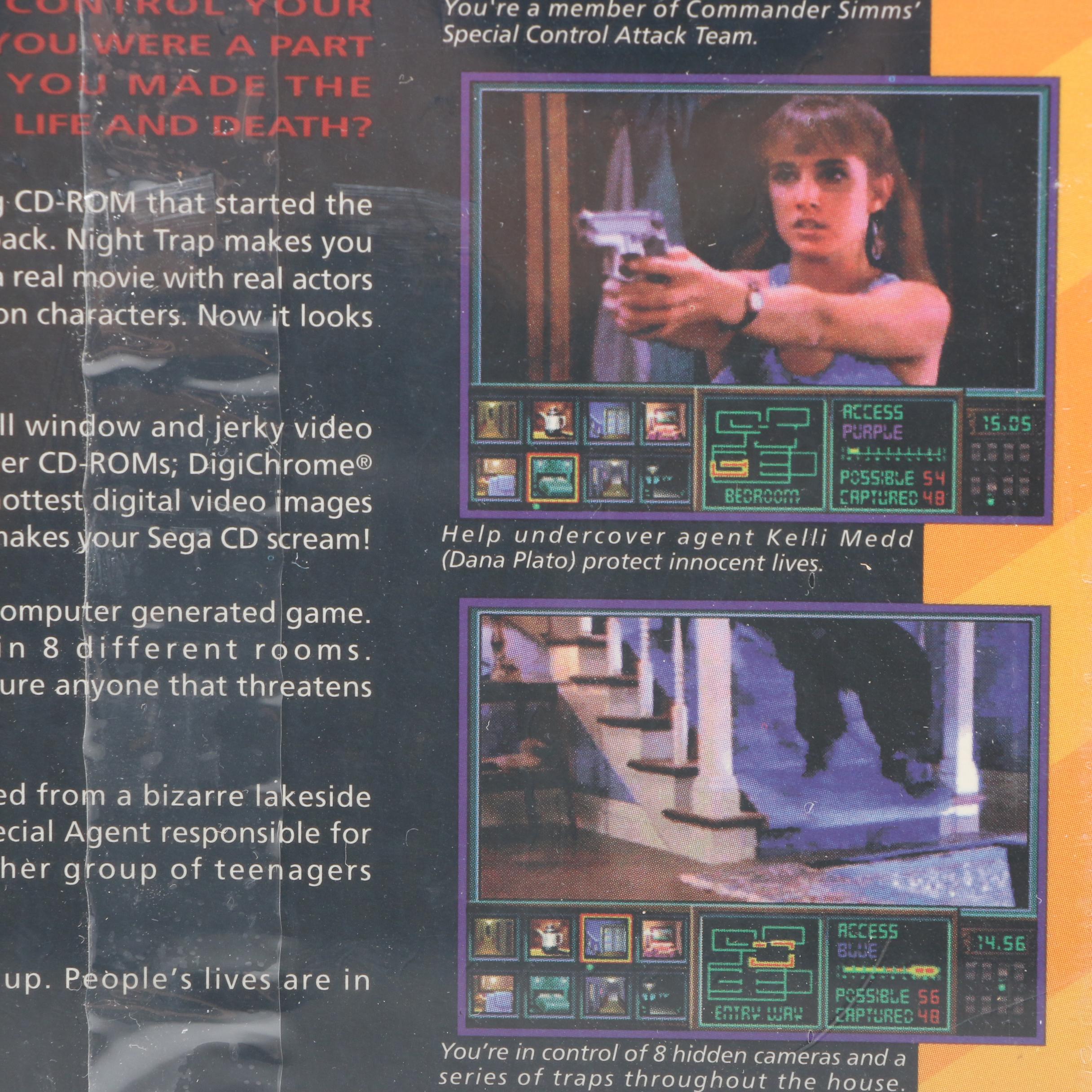 Factory Sealed "Night Trap" SEGA CD 32X Video Game, 1994