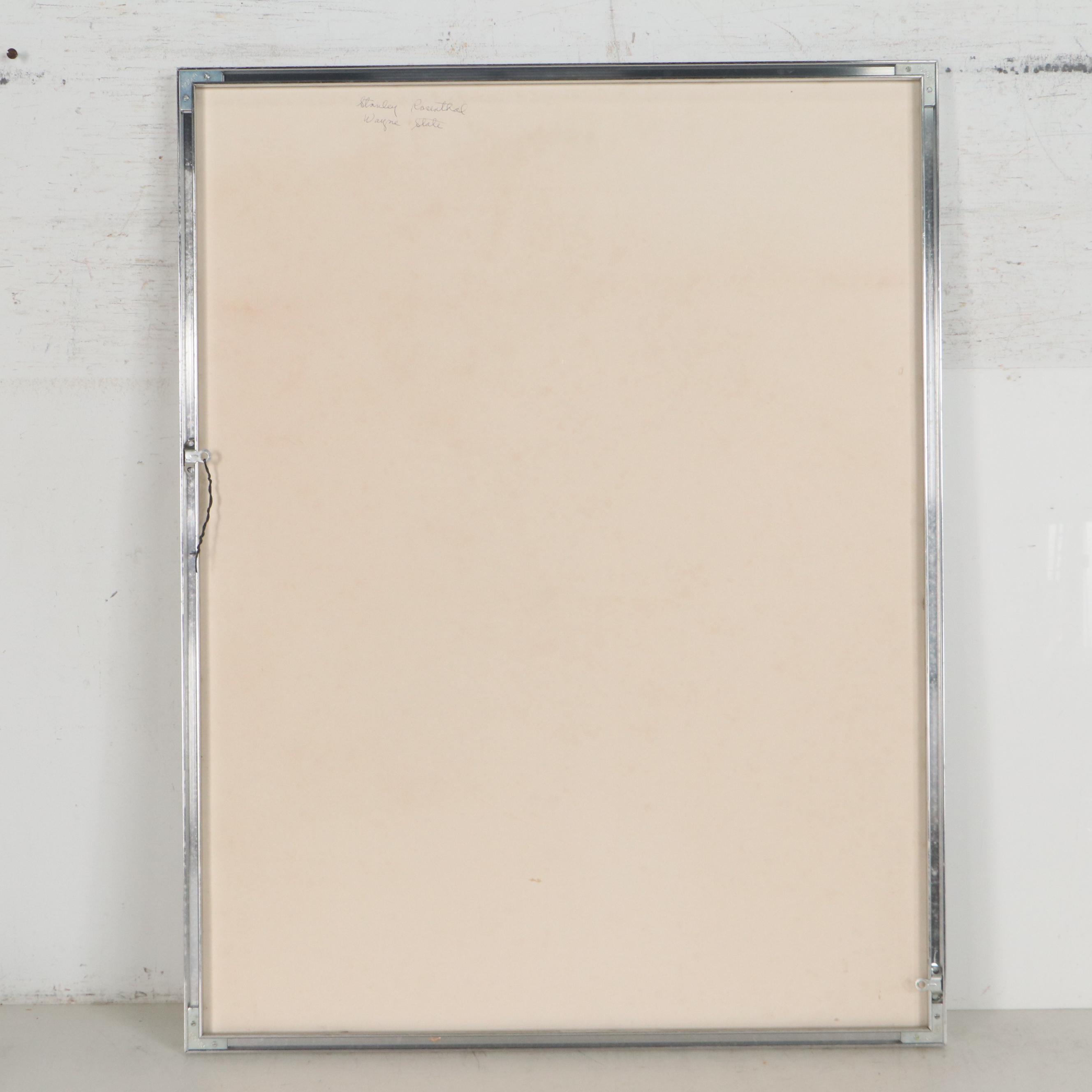 Stanley Louis Rosenthal Pencil Drawing "Portrait of a Boy," 1982