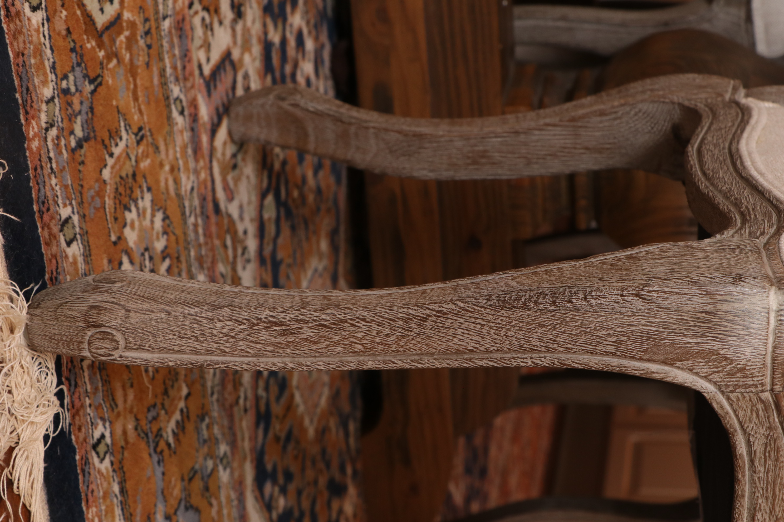 Arhaus "Kensington" Table and Restoration Hardware "Vintage French" Oak Chairs