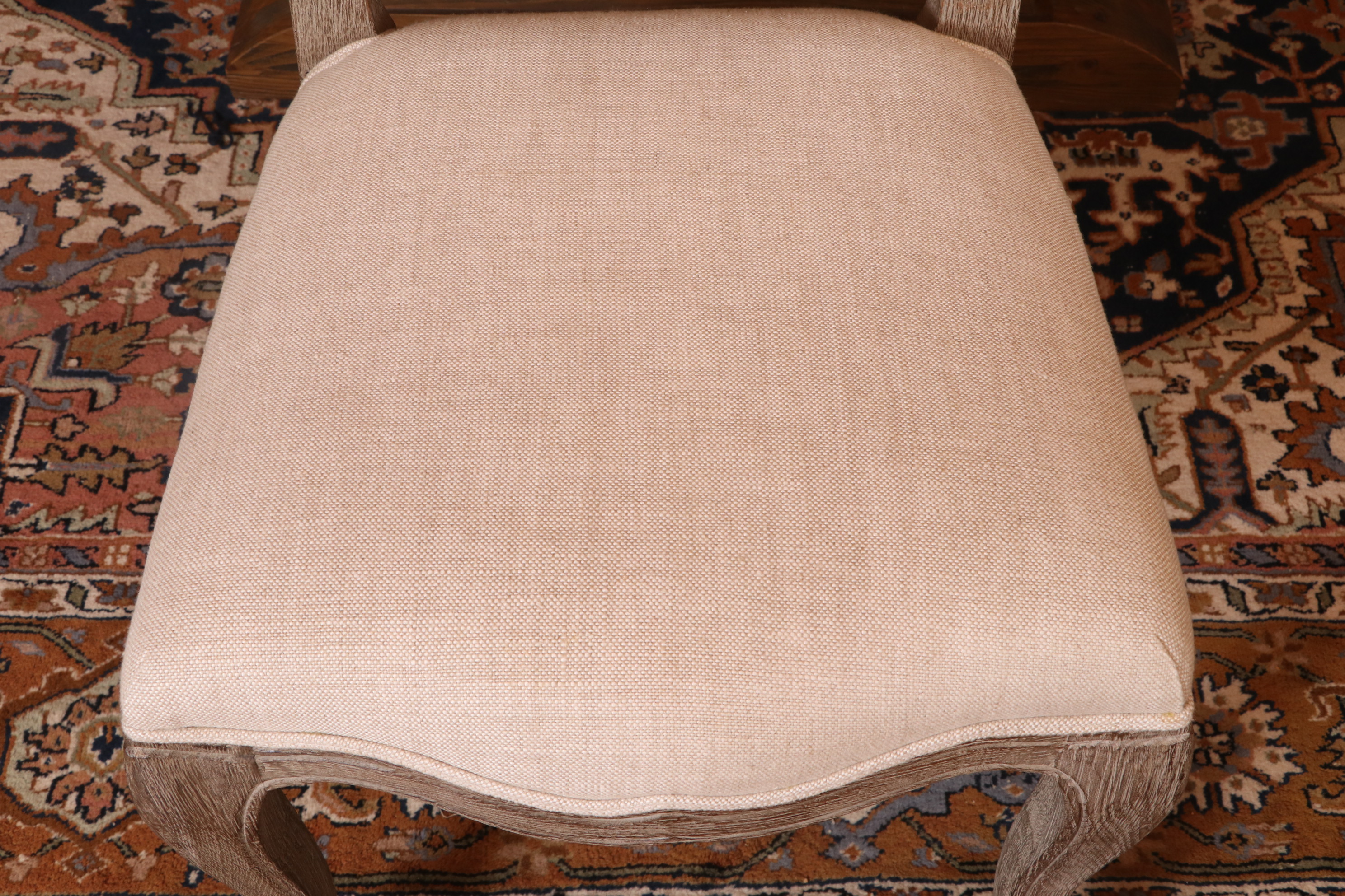 Arhaus "Kensington" Table and Restoration Hardware "Vintage French" Oak Chairs