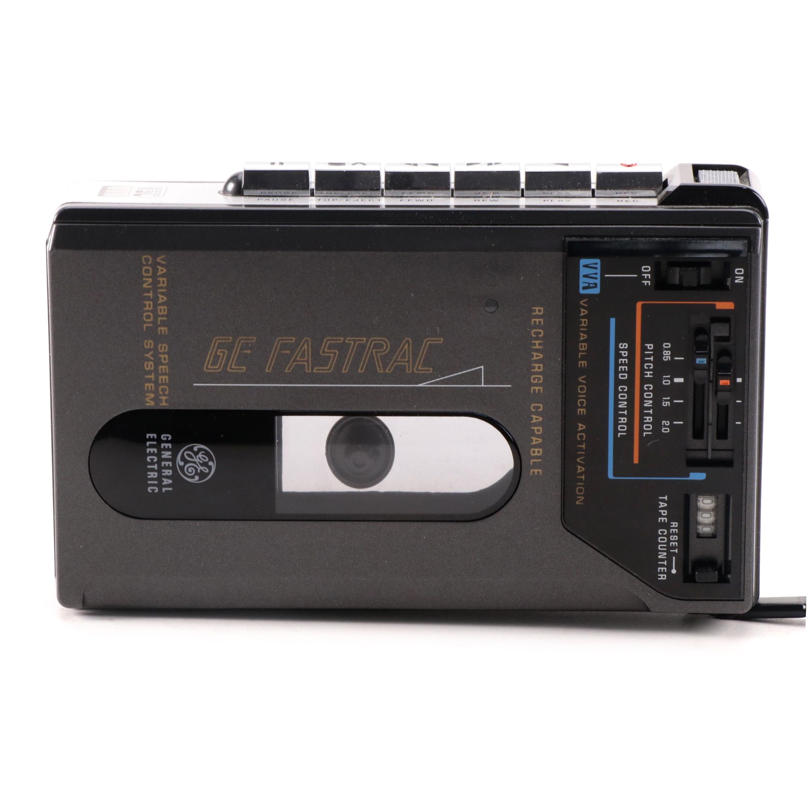 General Electric GE Fastrac Handheld Cassette Recorder, 1980s