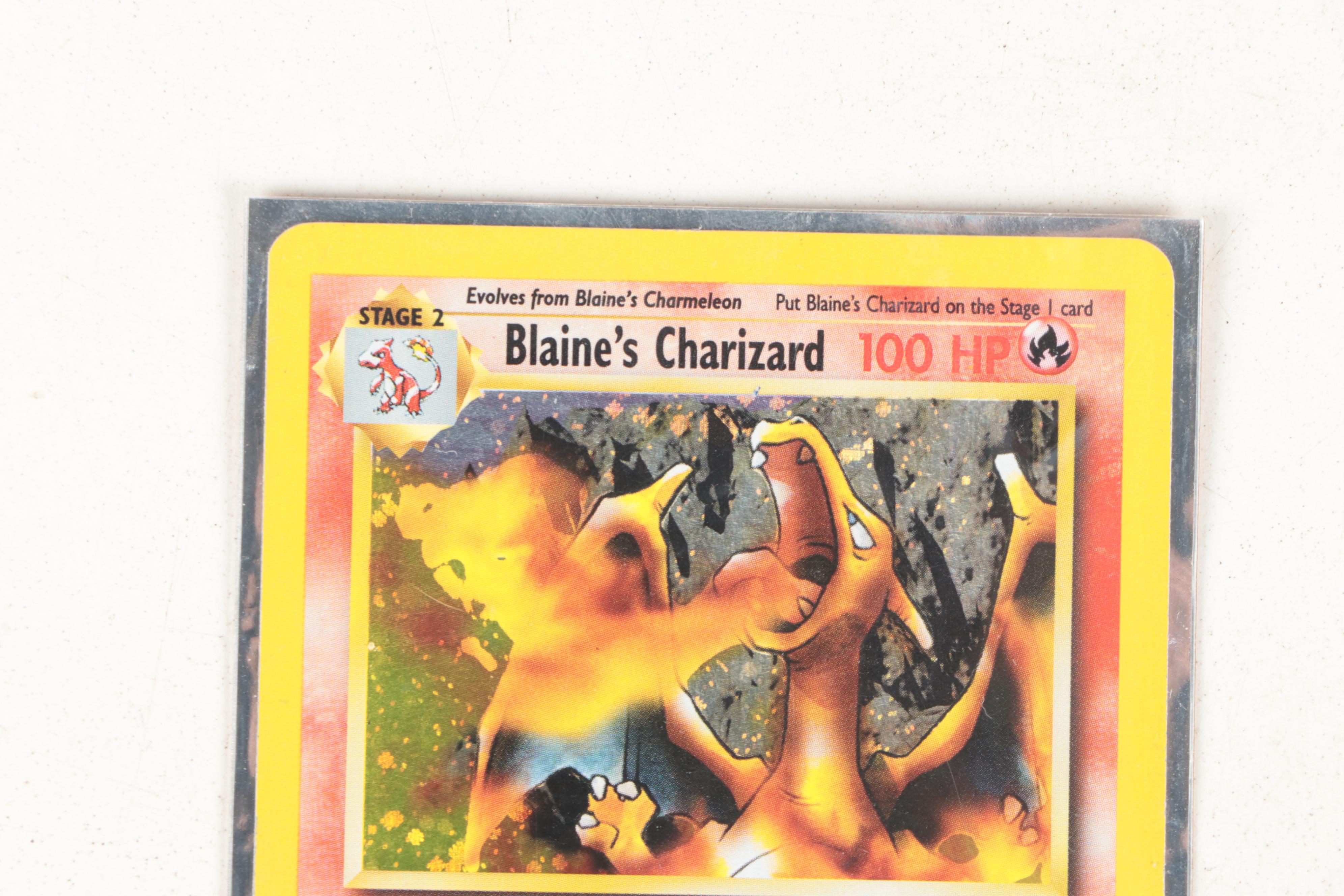 Charizard Pokémon Card Collection, Including First Edition "Blaine's Charizard"