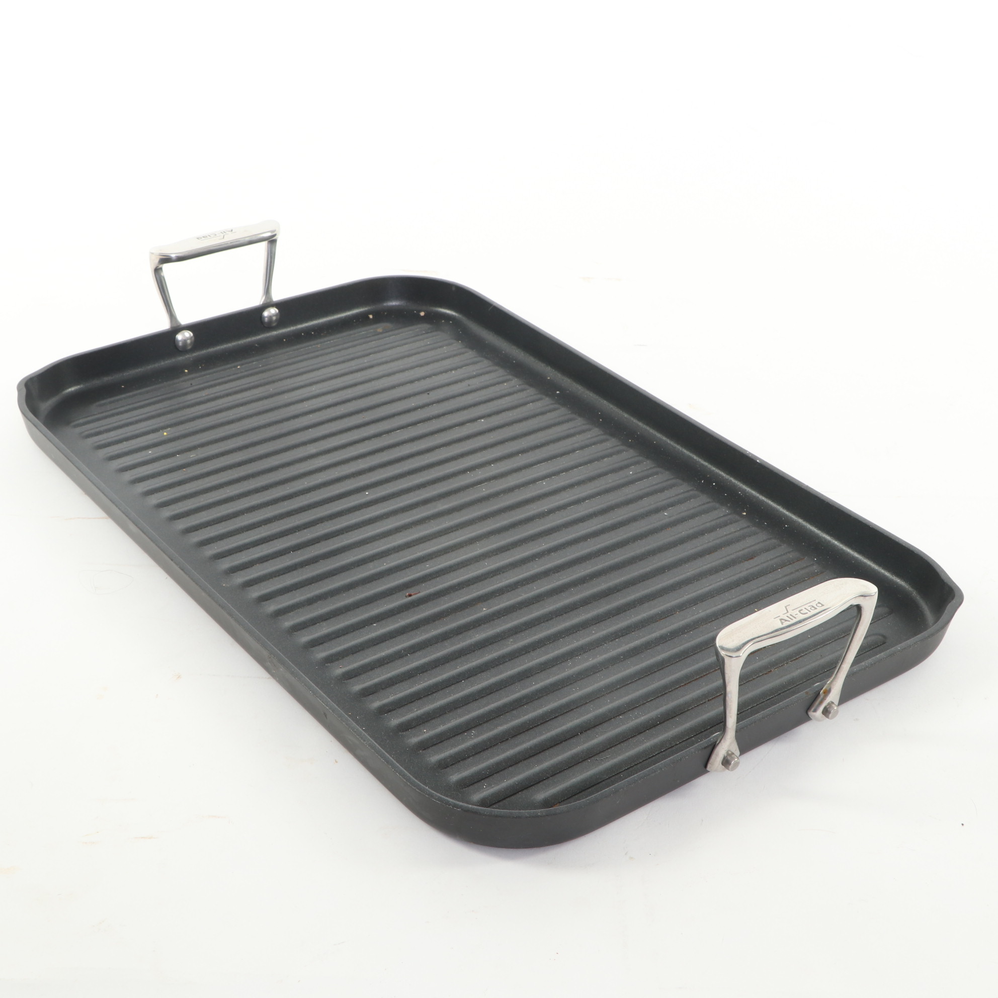 All-Clad NS1 Nonstick Double-Burner Grill and HA1 8-Quart Stock Pot