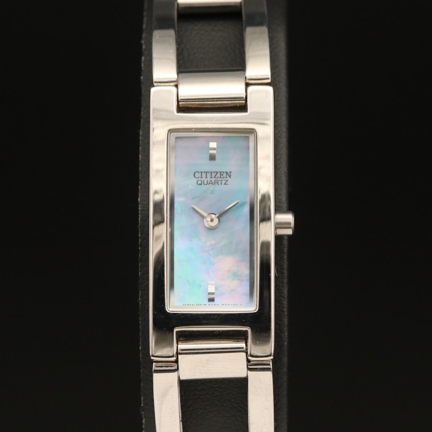 Citizen Black Mother of Pearl Wristwatch