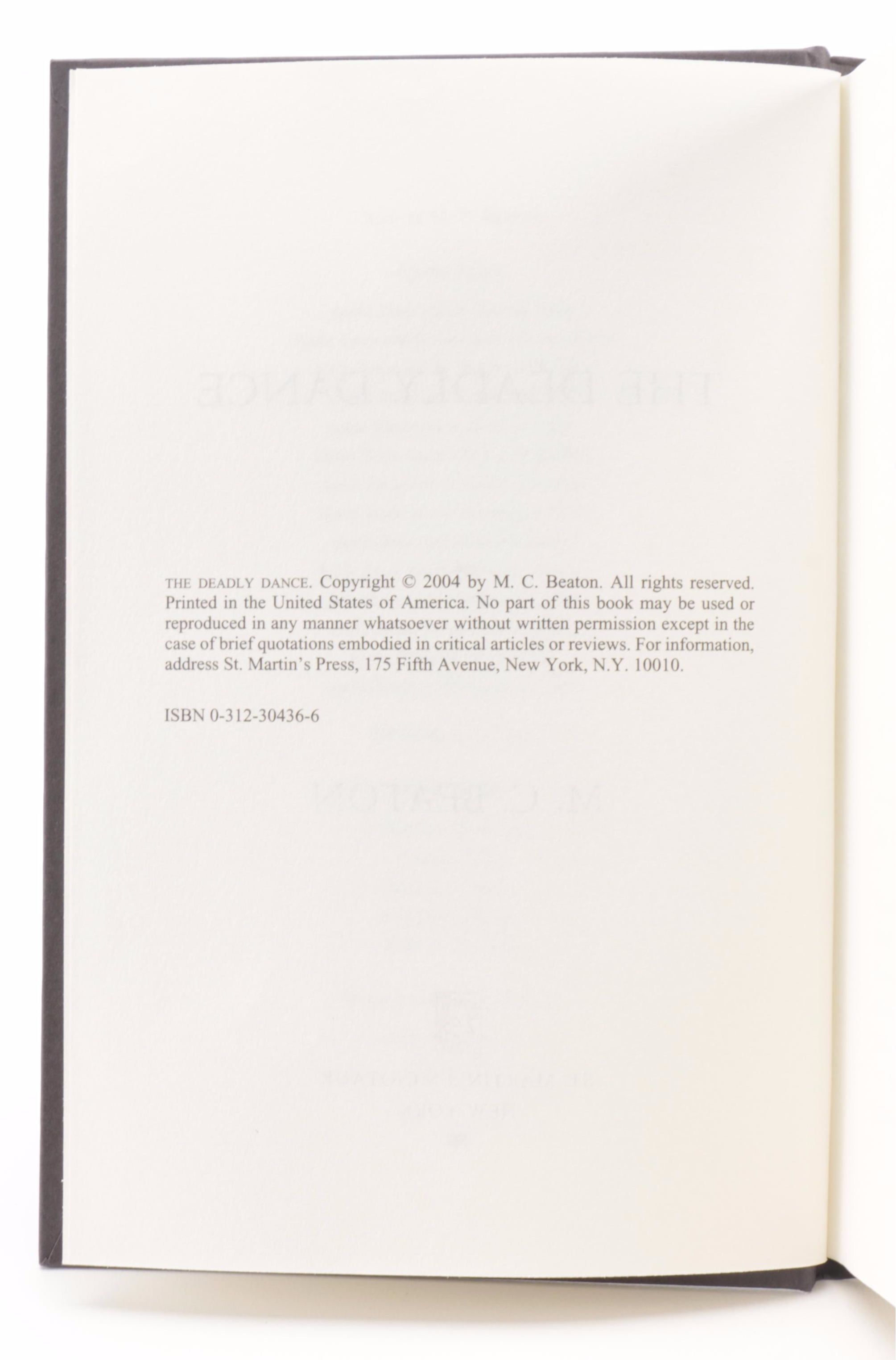 M. C. Beaton Mystery Novel Collection, Including First Editions