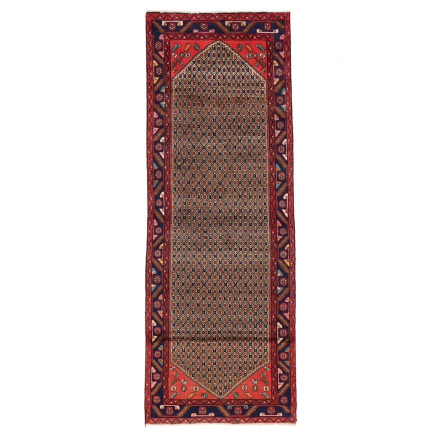 3'9 x 9'1 Hand-Knotted Persian Kolyai Long Rug