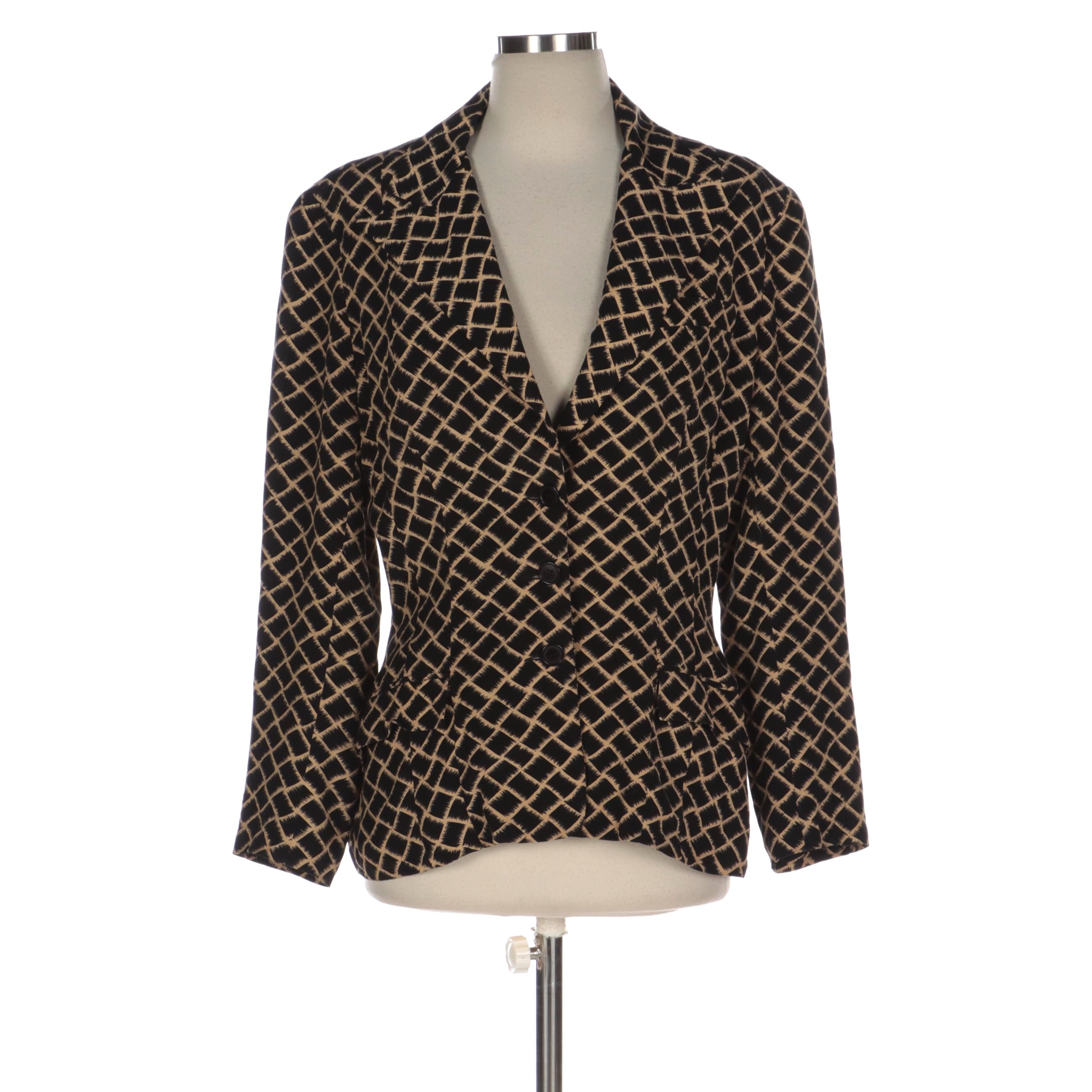 Norma Kamali Patterned OMO Jacket with Signed "I Am Invincible" Book