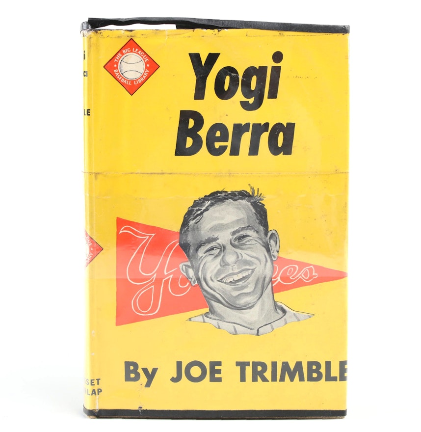 Yogi Berra Signed "Yogi Berra" by Joe Trimble, 1956