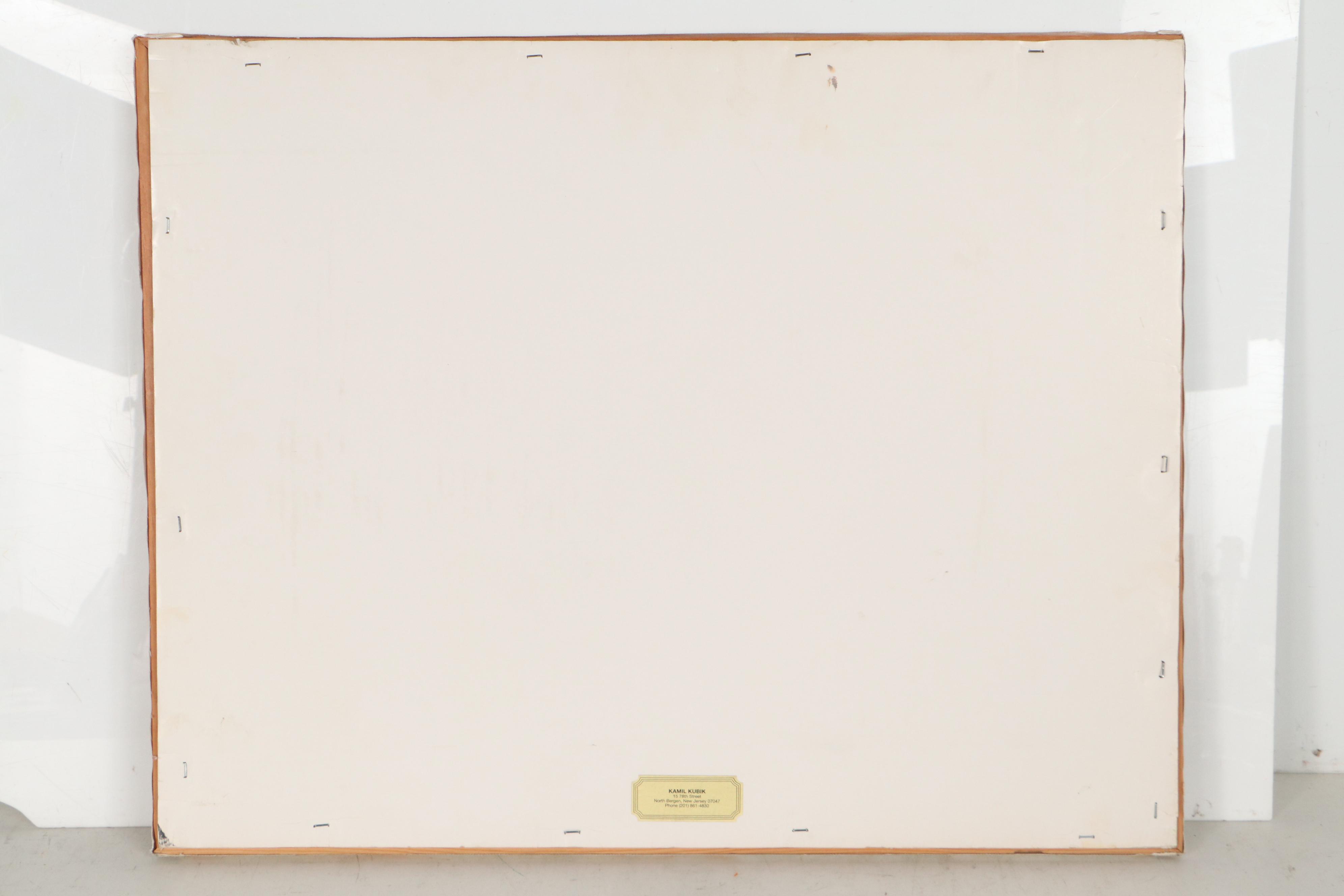 Kamil Kubik Oil Painting of USS New Jersey BB-62