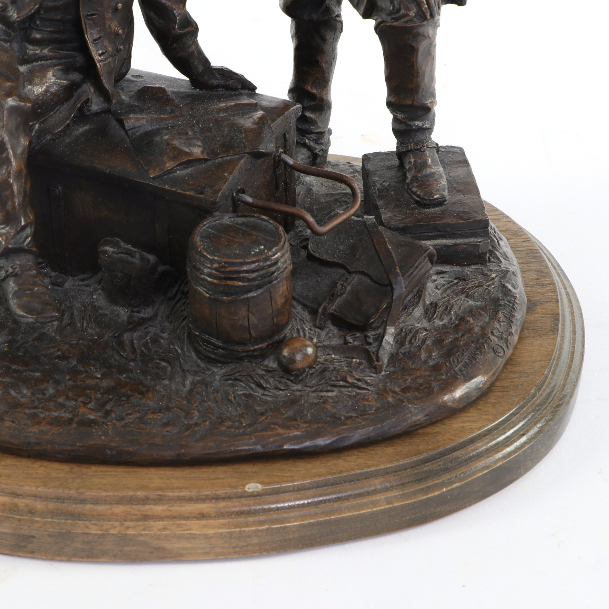 Ron Tunison Civil War Cold Cast Sculpture "Lee and Jackson"