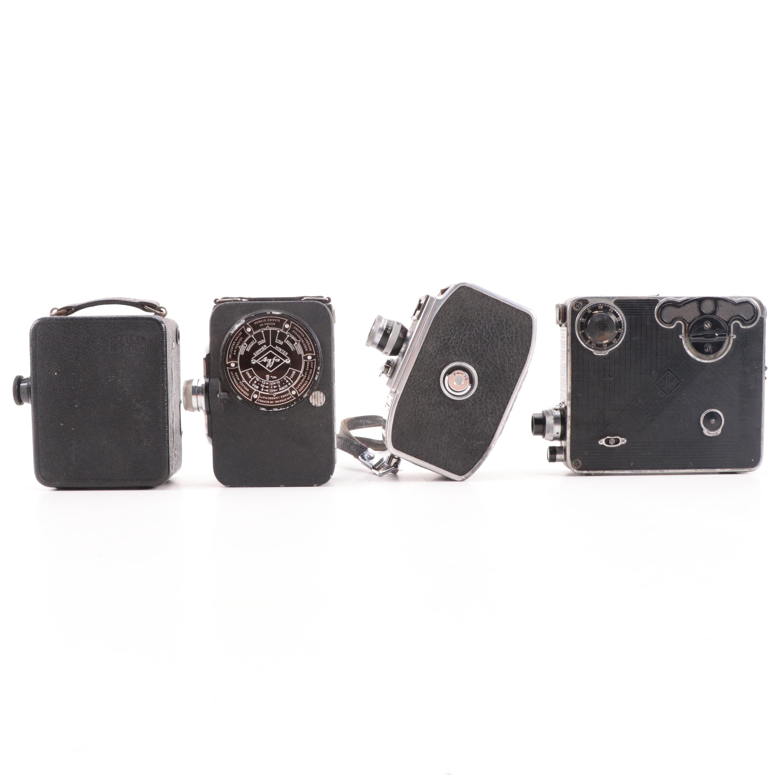 Paillard-Bolex, Simplex Pockette, Agfa Movex 8 and Other Video Cameras