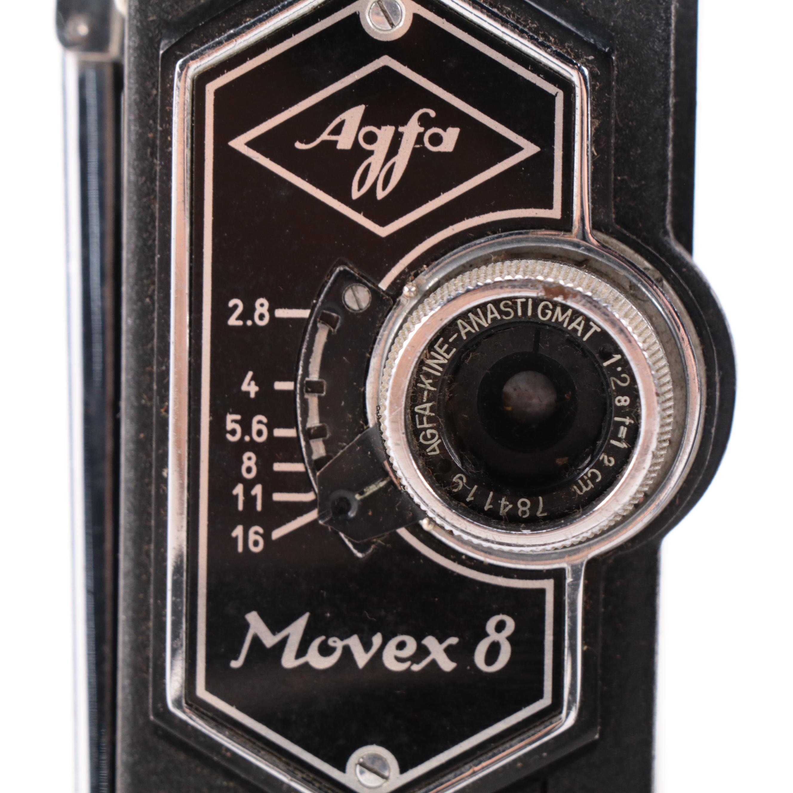 Paillard-Bolex, Simplex Pockette, Agfa Movex 8 and Other Video Cameras