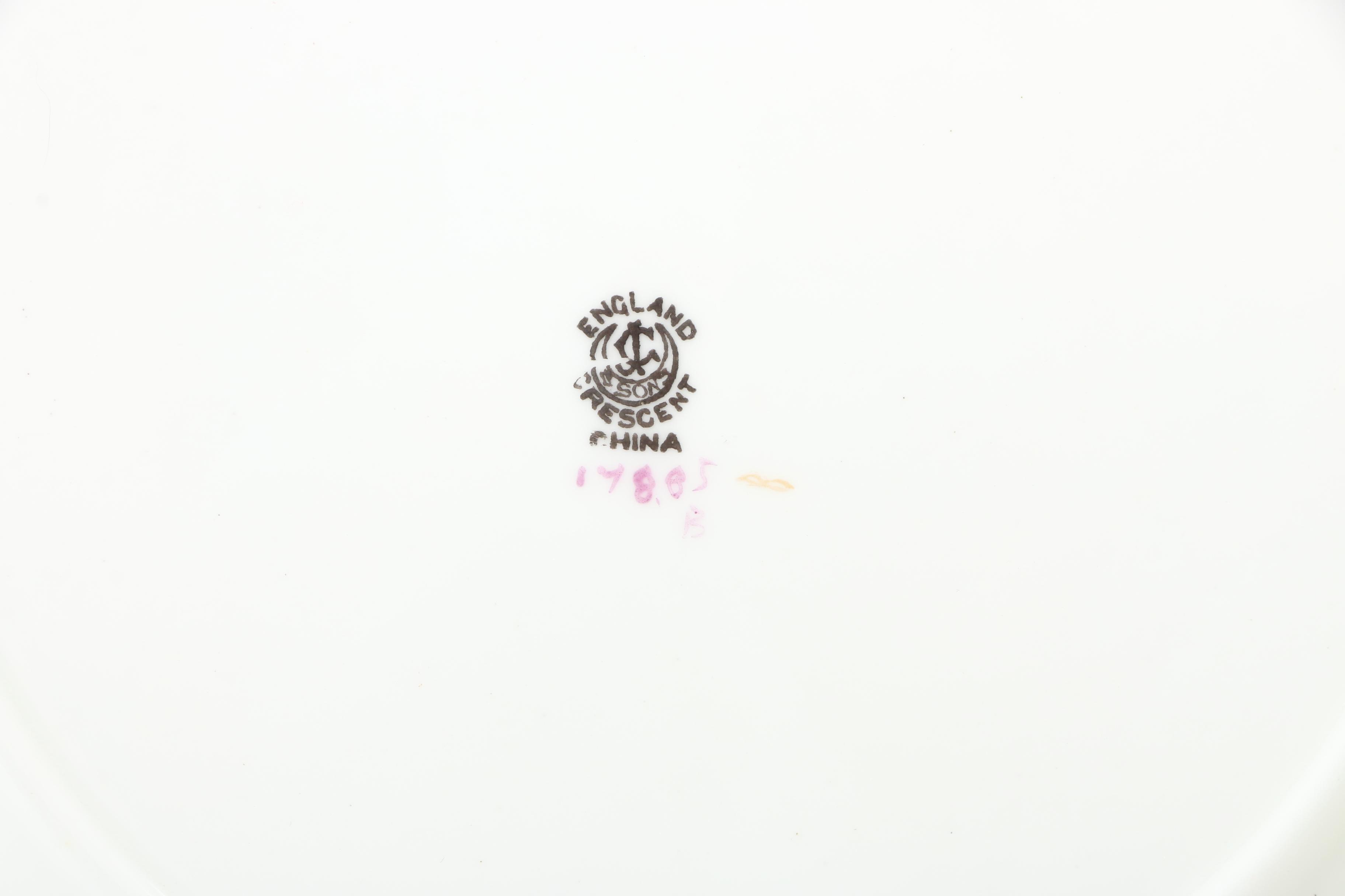 George Jones & Sons Bone China Dinnerware with Limoges Porcelain Dessert Plates