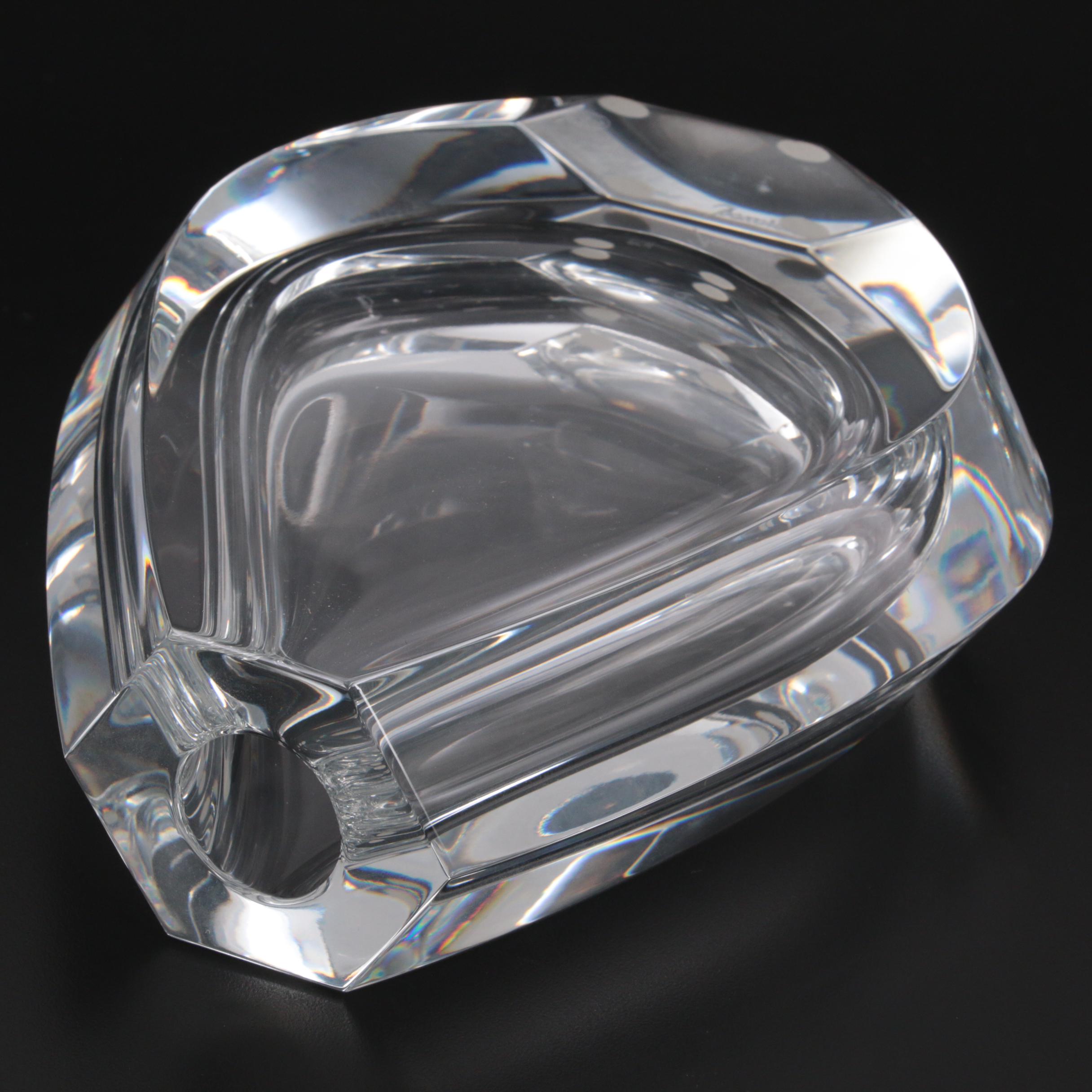 Baccarat "Neptune" Crystal Flower Vase, Late 20th Century