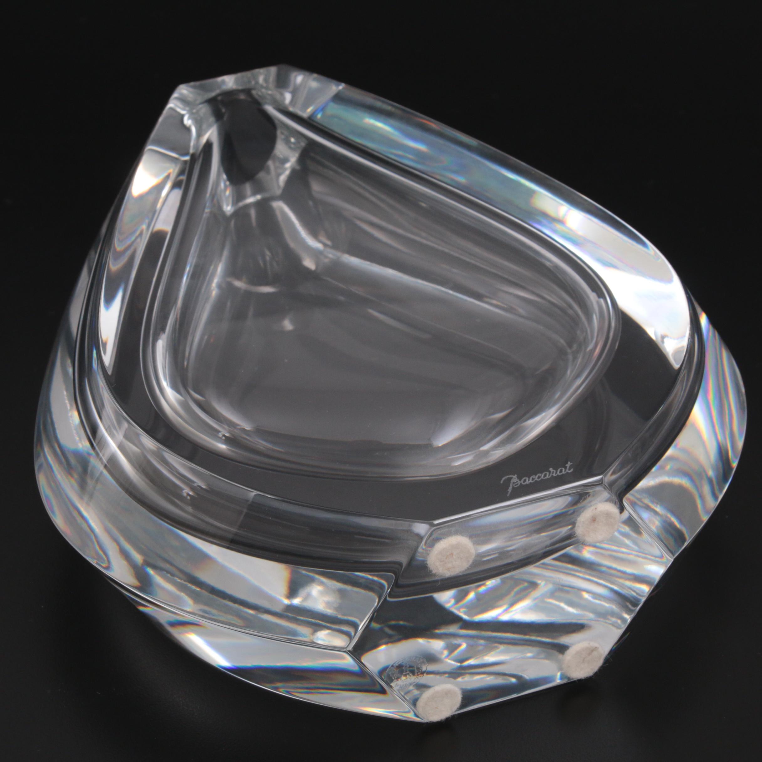 Baccarat "Neptune" Crystal Flower Vase, Late 20th Century