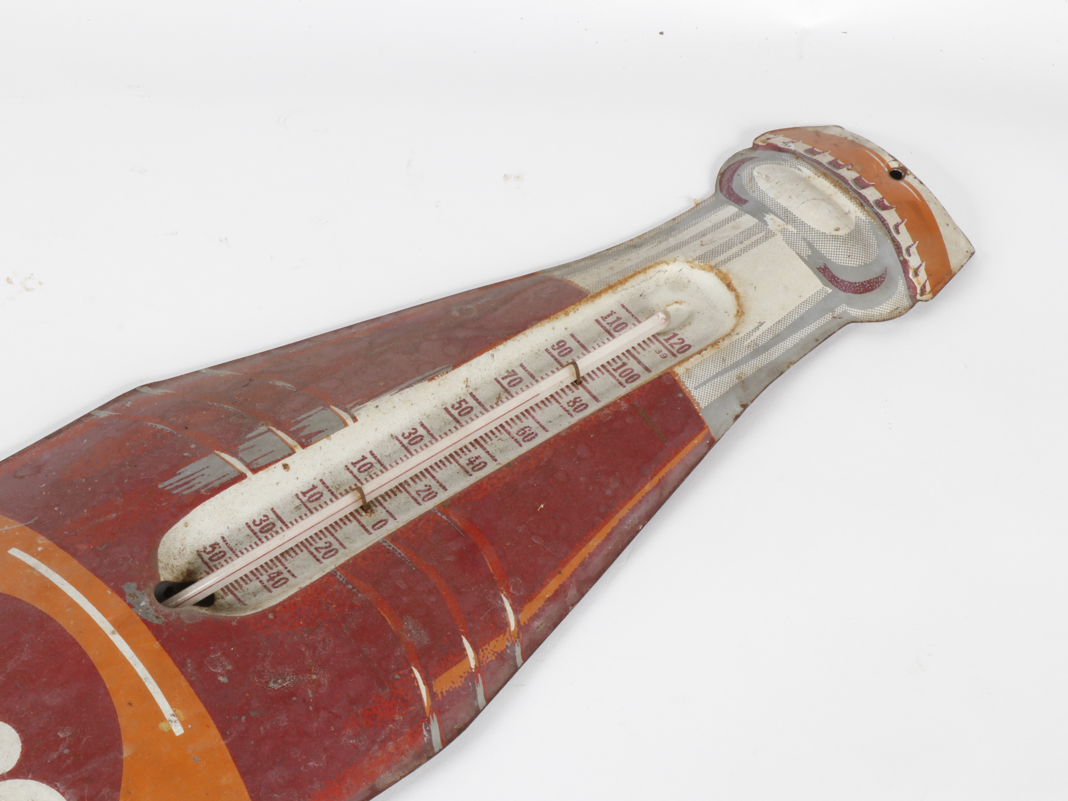 Hires Root Beer Metal Advertising Thermometer Sign, Mid-20th Century