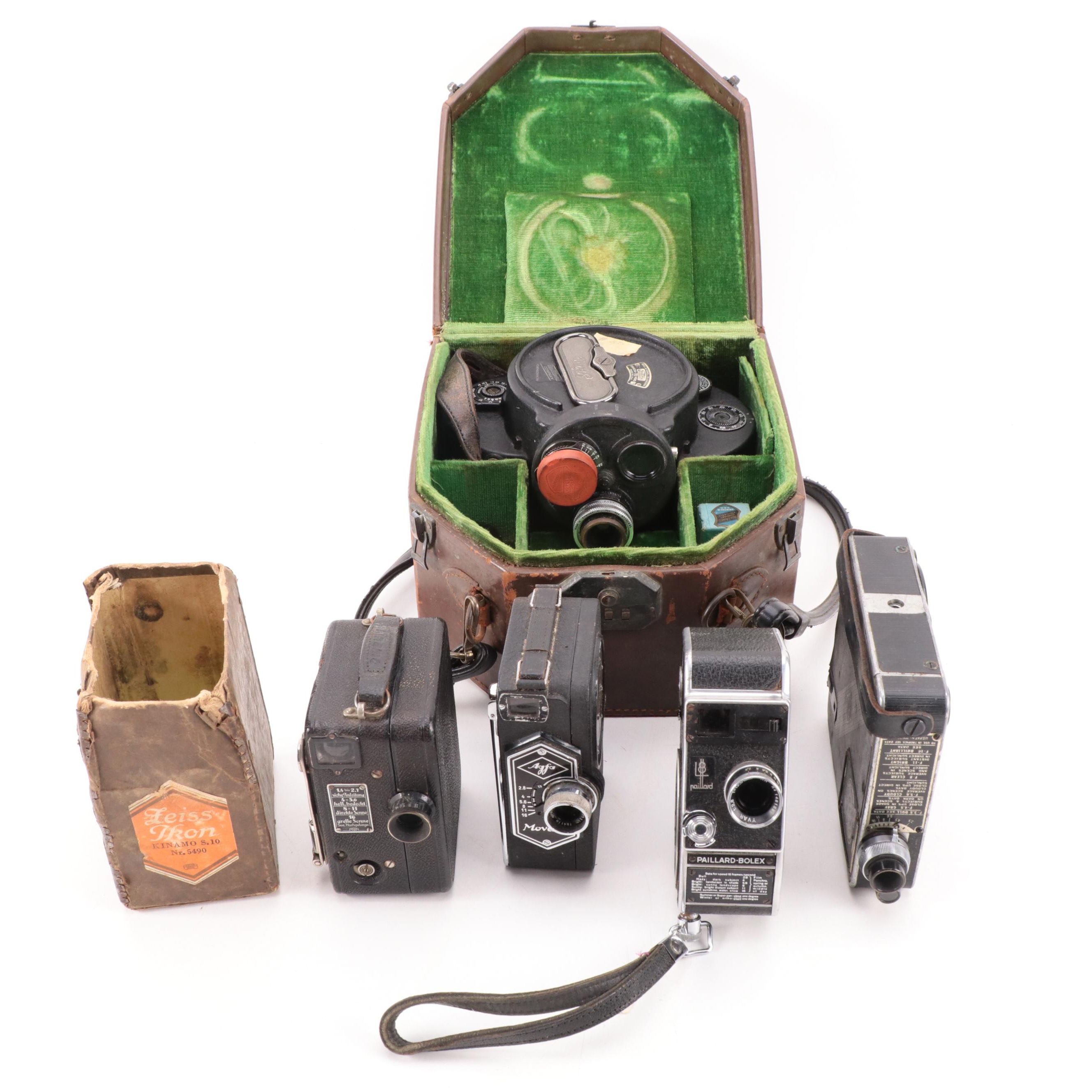 Paillard-Bolex, Simplex Pockette, Agfa Movex 8 and Other Video Cameras