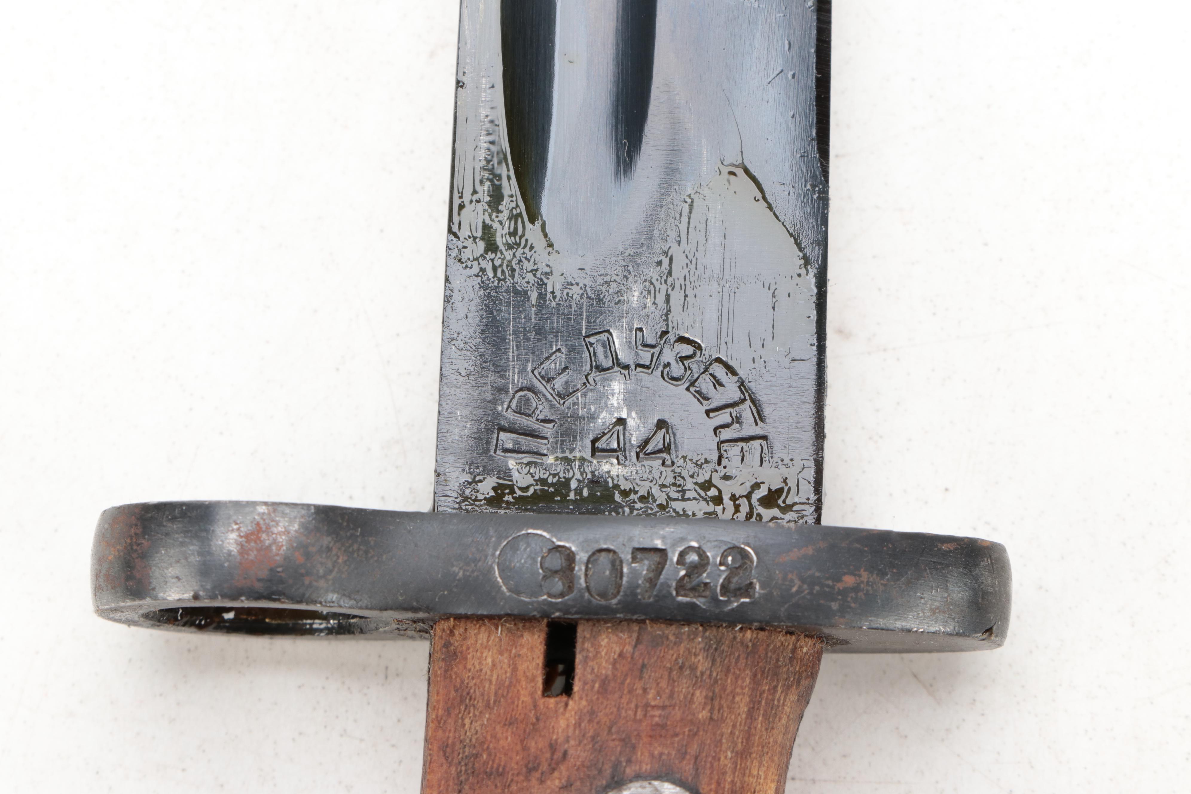 WWII British, Swedish, Yugoslavian Bayonets and Simmons "Ol' Ern" Pocket Knife