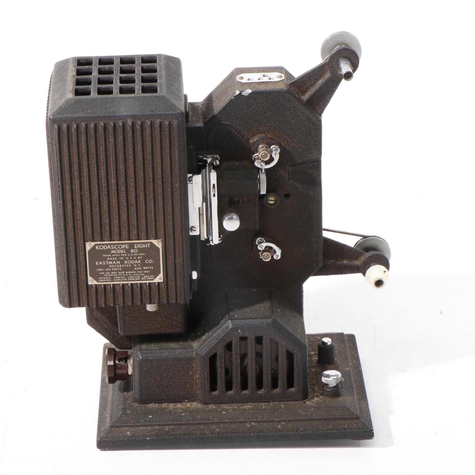 Eastman Kodak Kodascope Eight Model 80 8mm Projector in Case, Early 20th Century