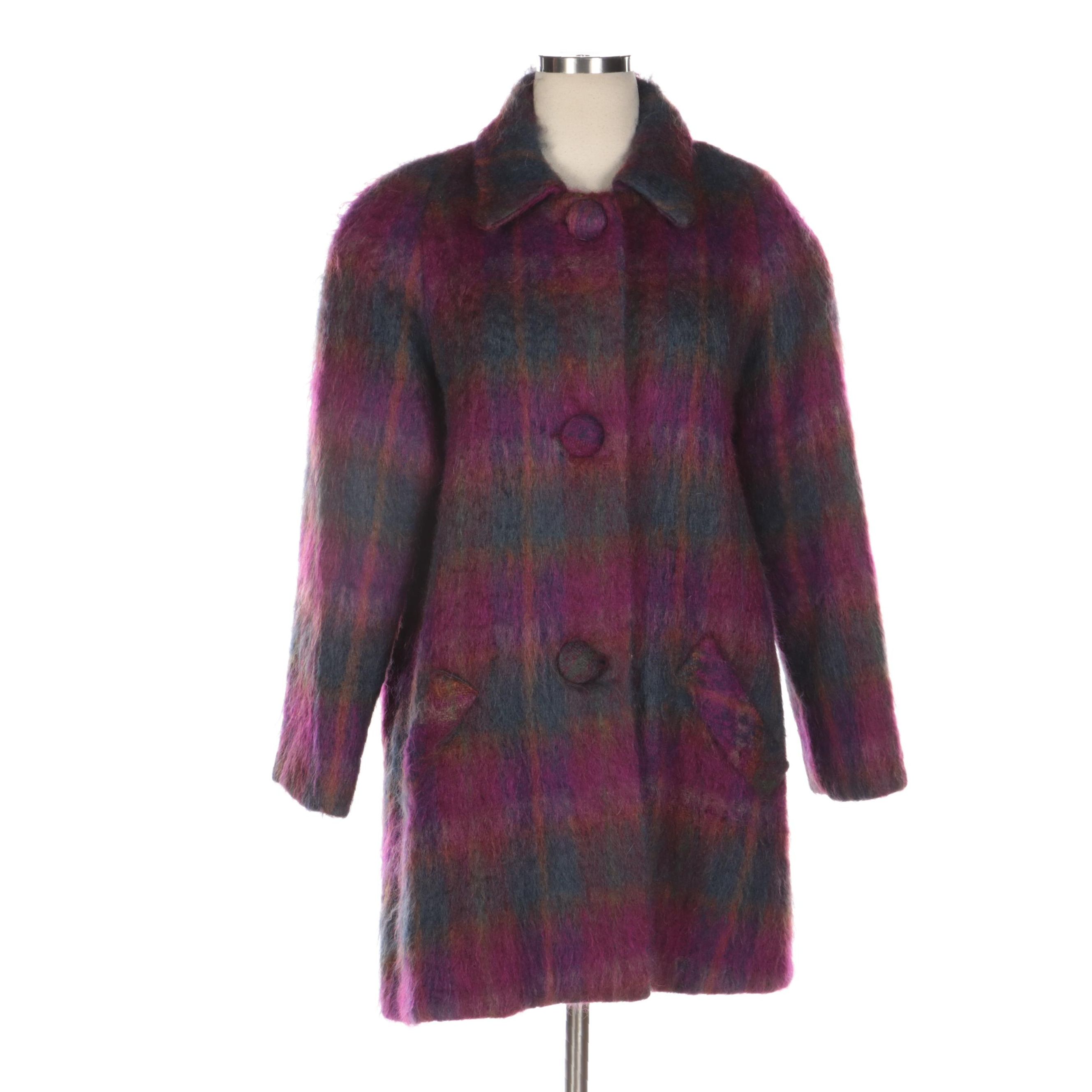 Nancy Heller Mohair Button-Front Coat