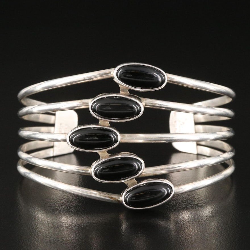 Carlos Navajo Diné Sterling Multi-Band Cuff