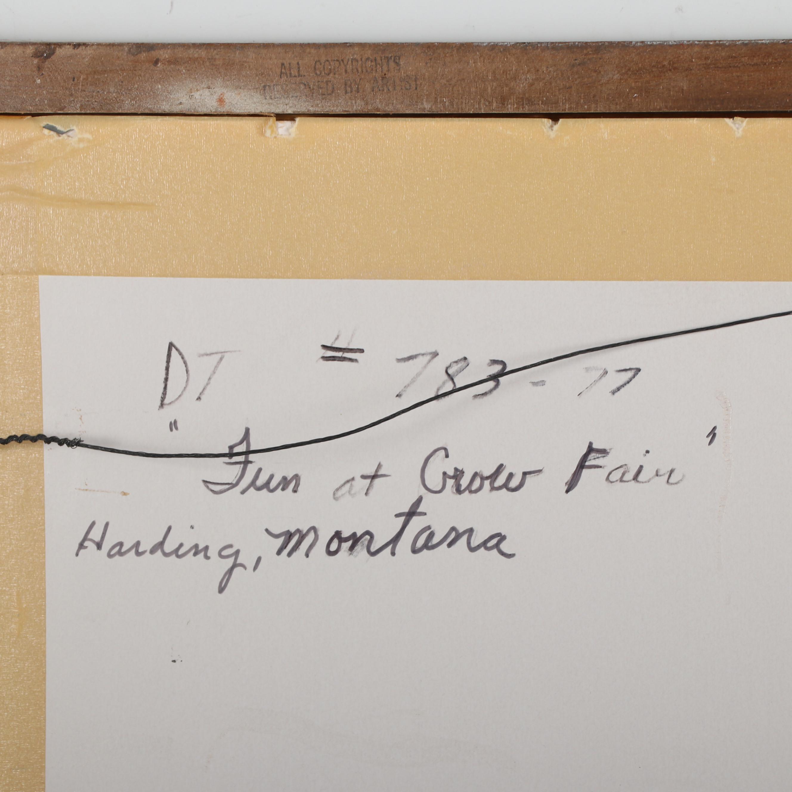 Dee Toscano Pastel Drawing "Fun at Crow Fair"