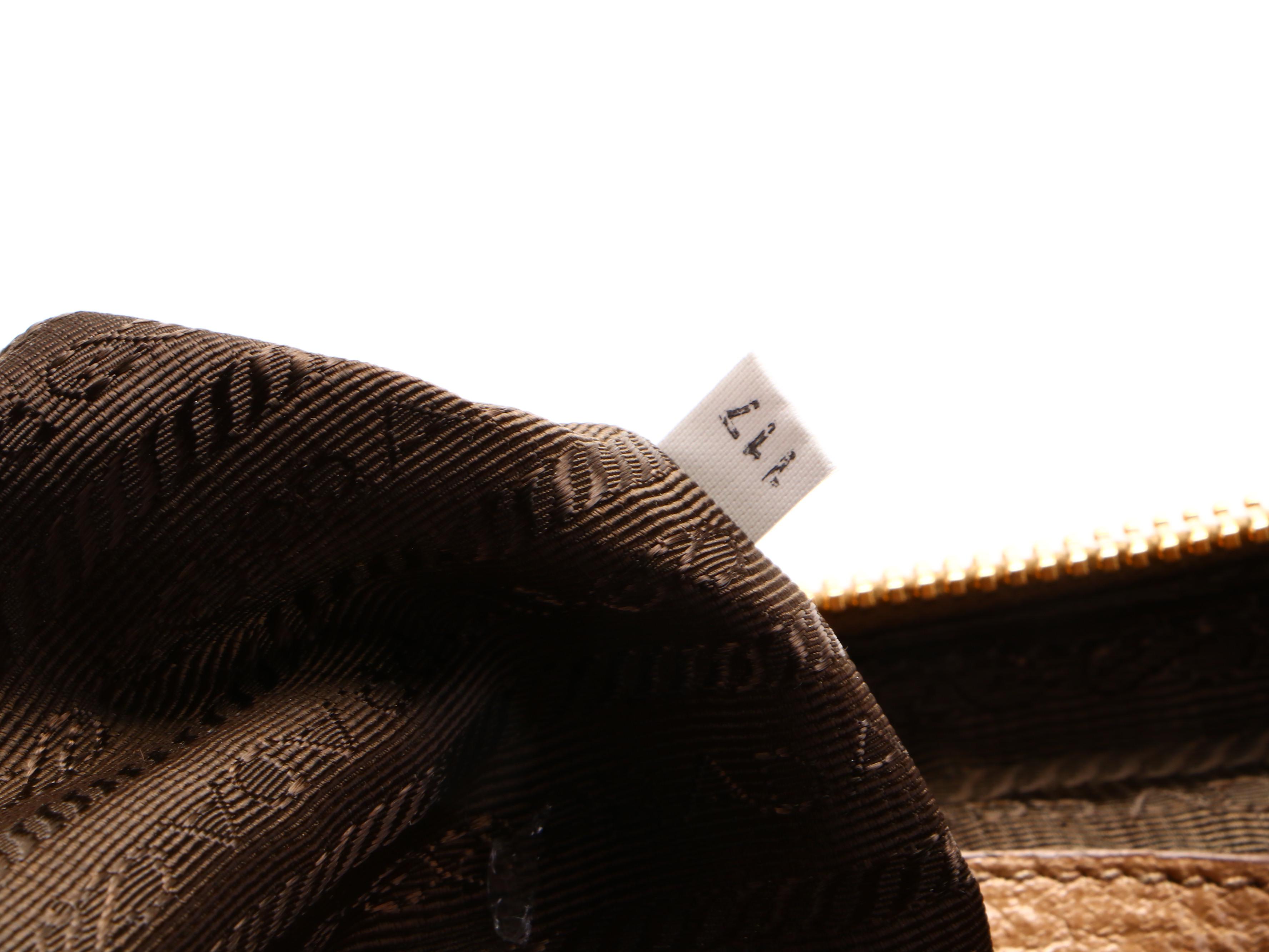 Prada Large Lux Chain Boston Bag in Tan Cervo Calfskin with Detachable Strap