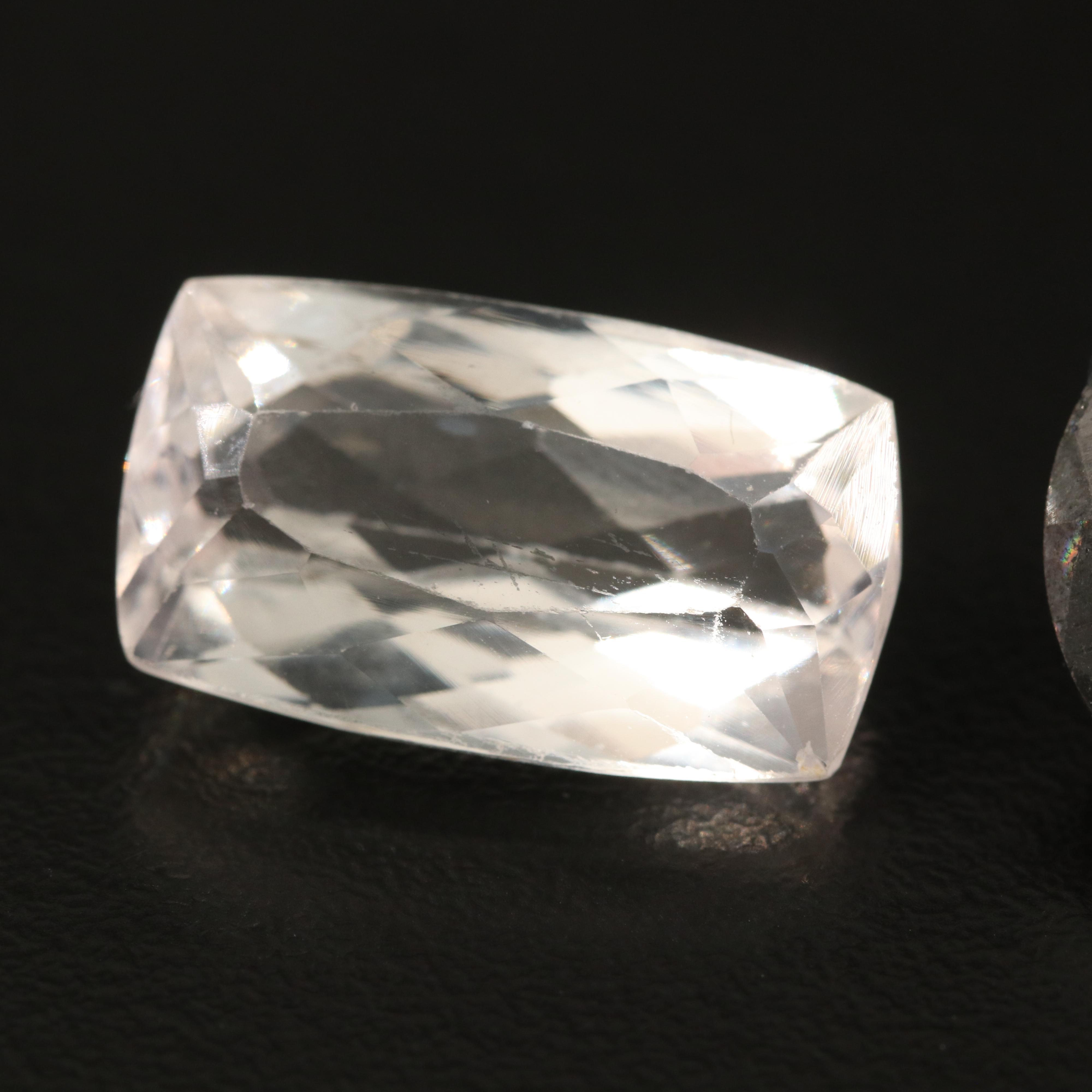 Loose 14.77 CT Diamond and 13.92 CT Kunzite