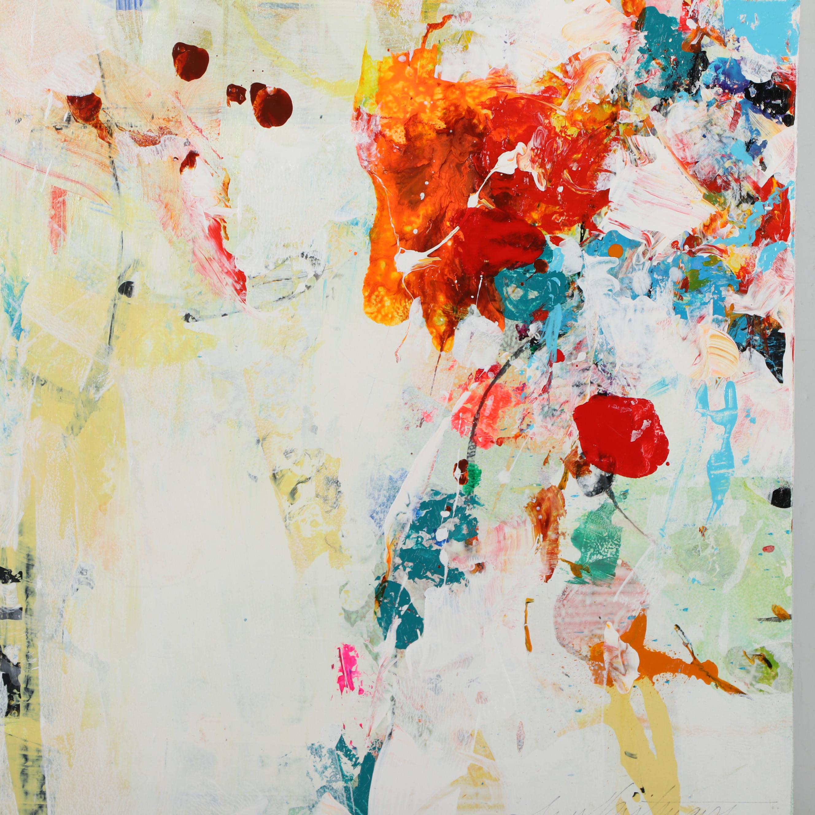 Mark Whitmarsch Acrylic Painting "Divine Garden" Series, 21st Century