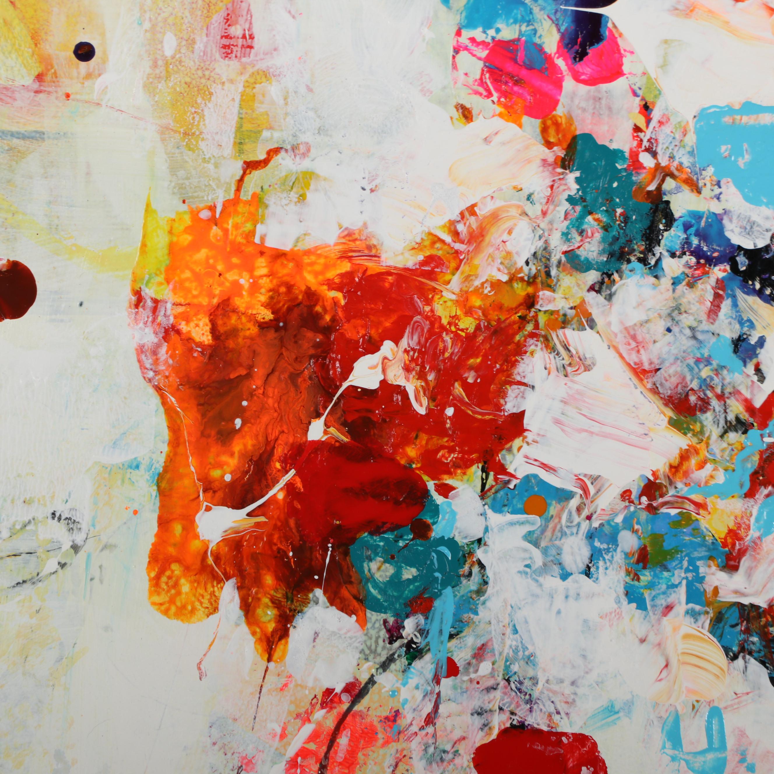 Mark Whitmarsch Acrylic Painting "Divine Garden" Series, 21st Century