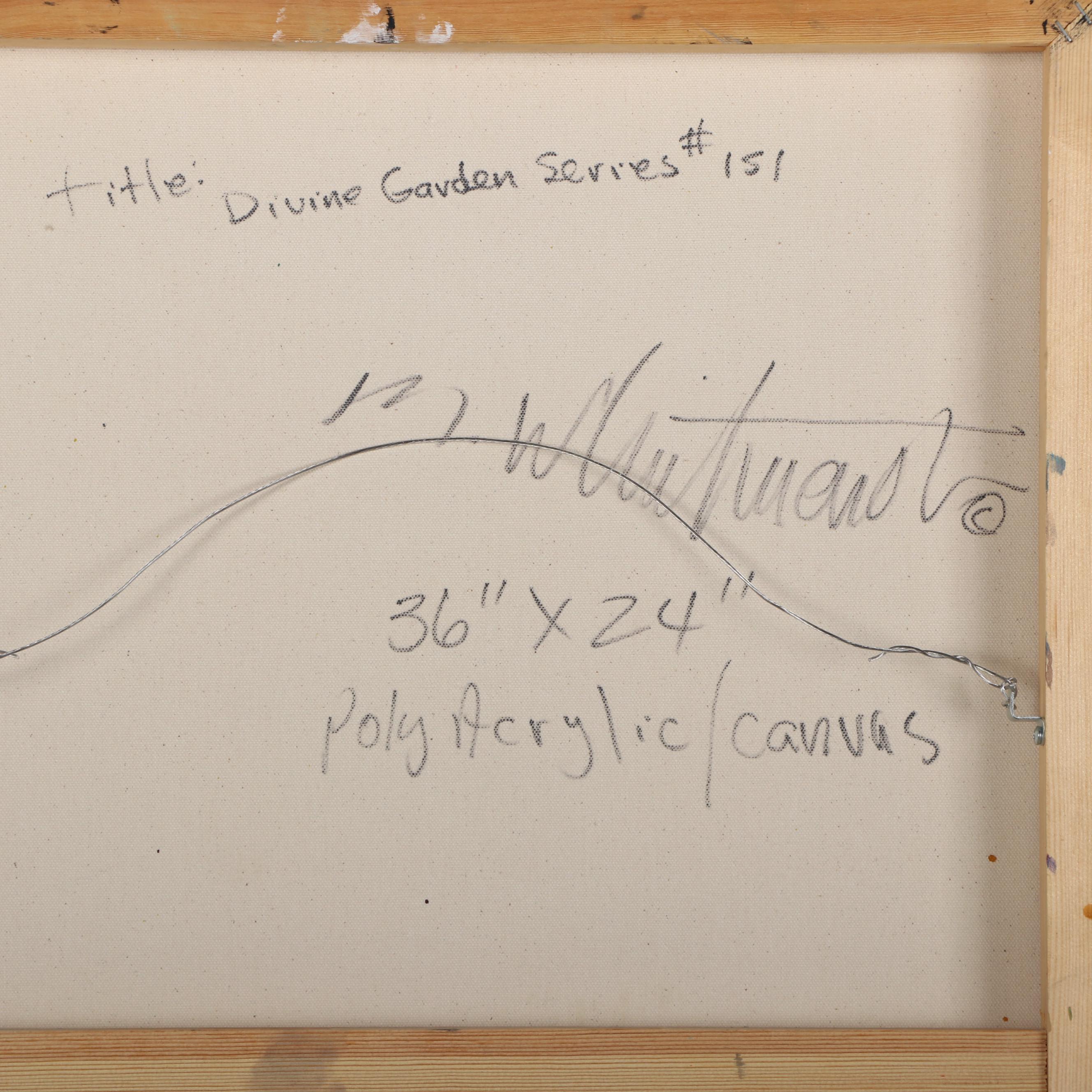 Mark Whitmarsch Acrylic Painting "Divine Garden" Series, 21st Century