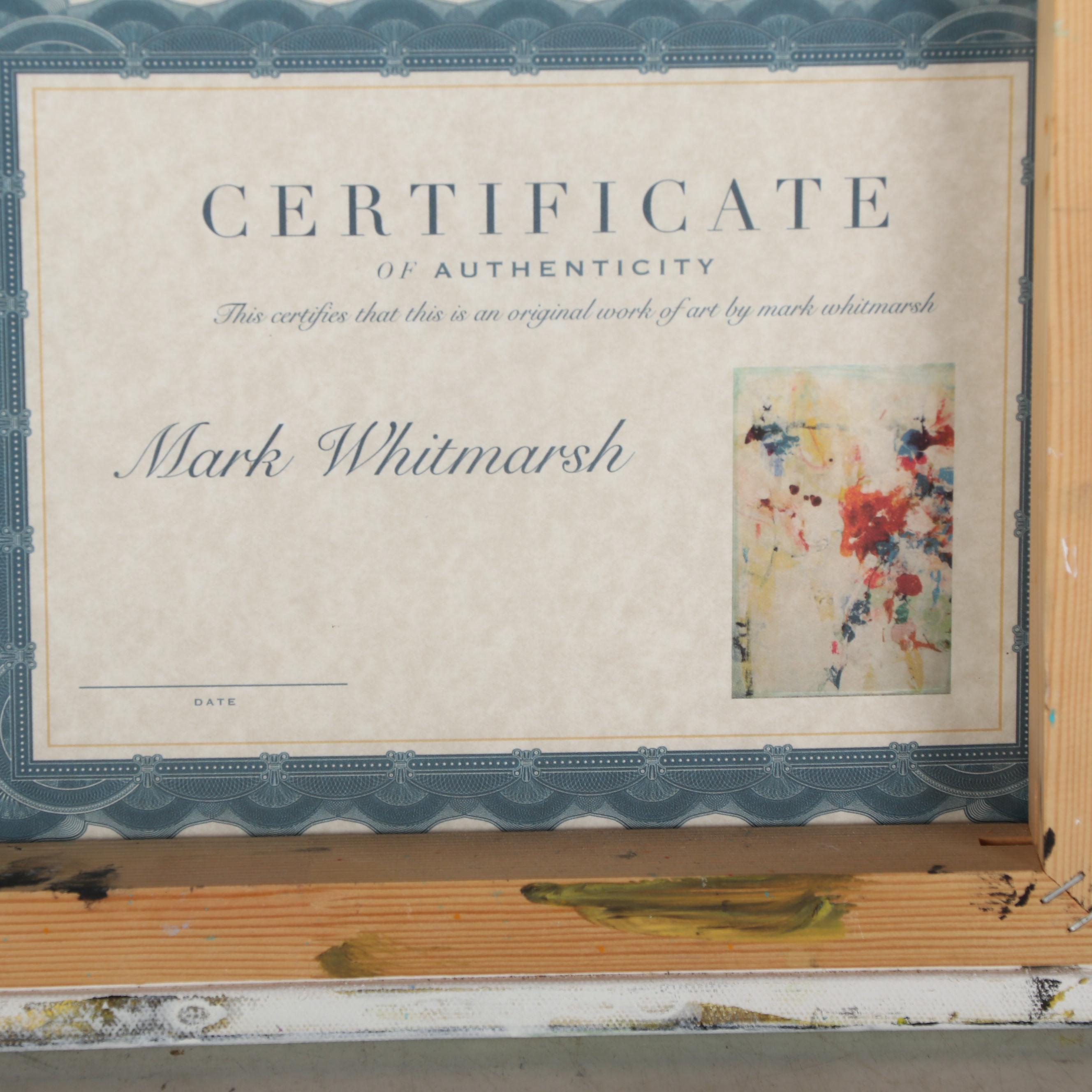 Mark Whitmarsch Acrylic Painting "Divine Garden" Series, 21st Century