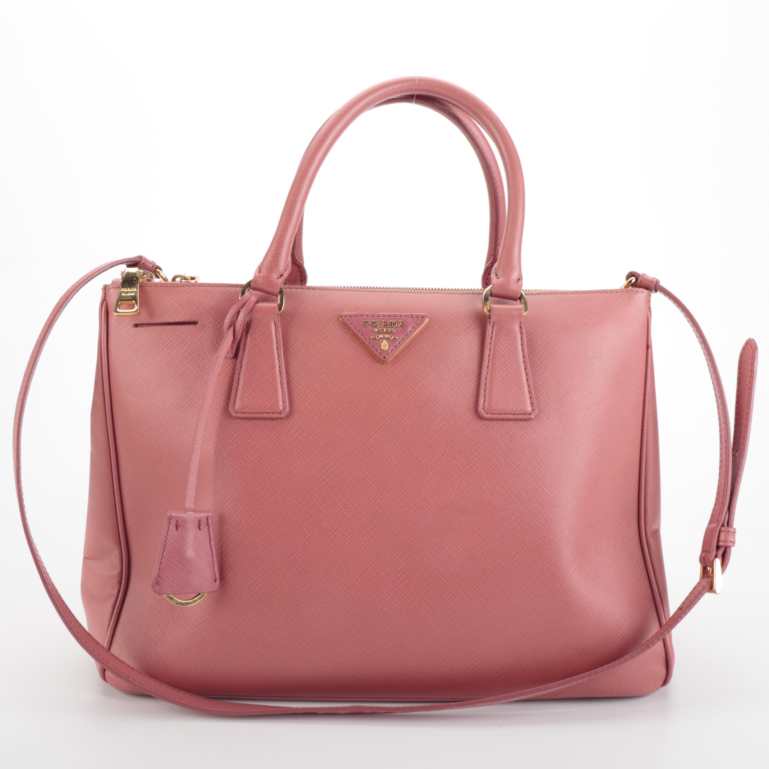 Prada Saffiano Leather Two-Way Handbag
