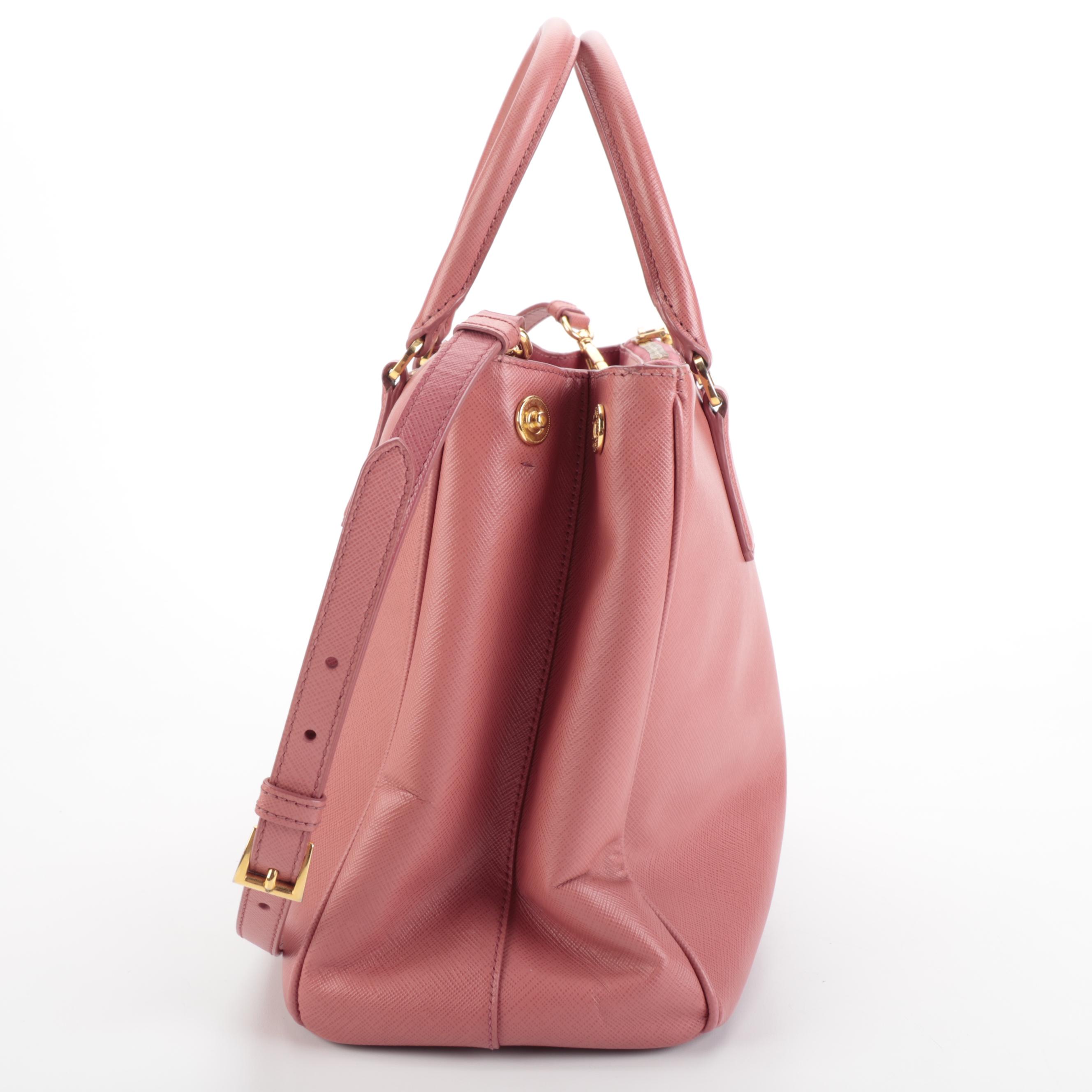 Prada Saffiano Leather Two-Way Handbag
