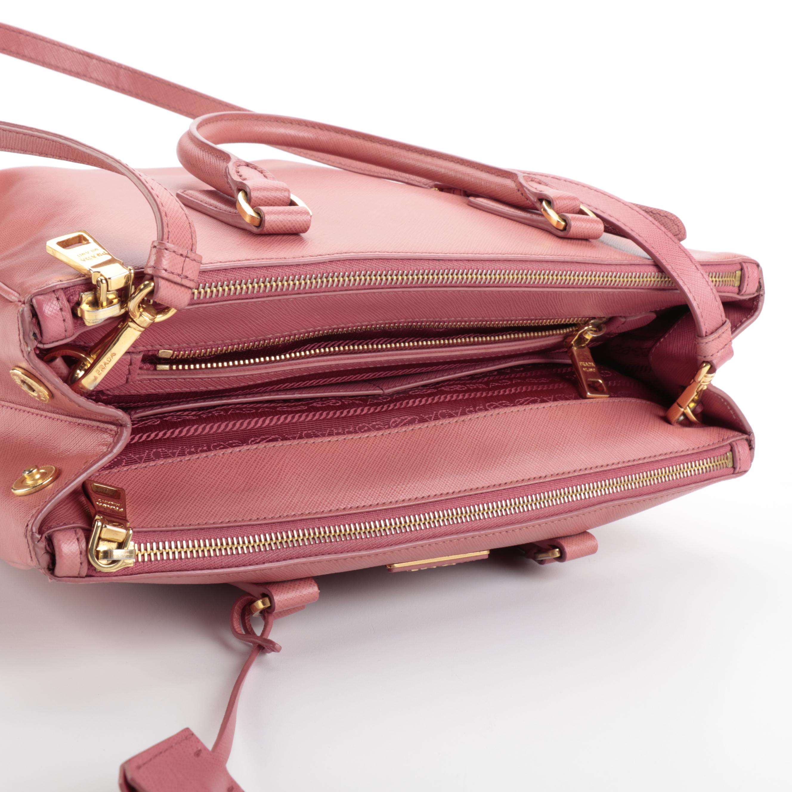 Prada Saffiano Leather Two-Way Handbag