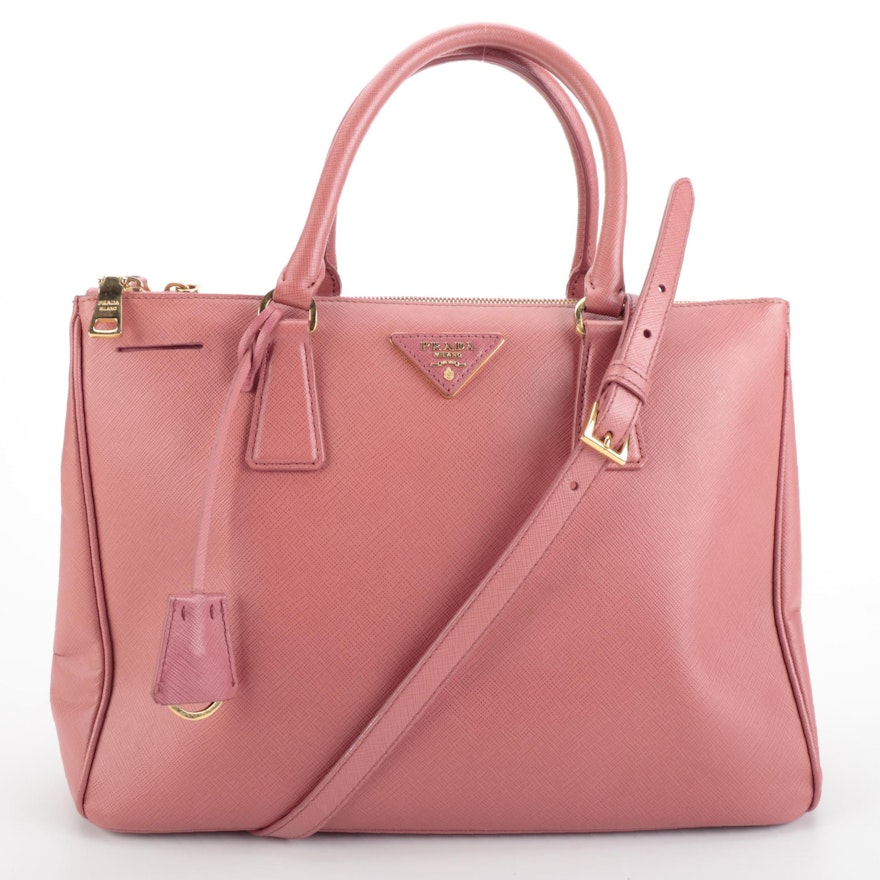 Prada Saffiano Leather Two-Way Handbag