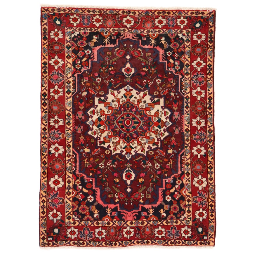 5'3 x 7'2 Hand-Knotted Persian Shahr-e Kord Area Rug
