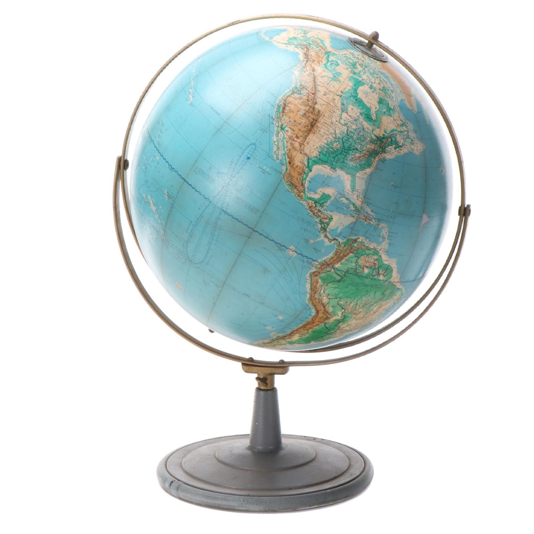 Cartocraft Physical-Political Globe on Stand