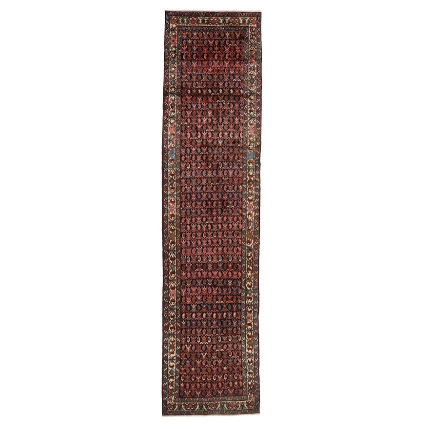3'6 x 14'9 Hand-Knotted Indo-Persian Seraband Long Rug