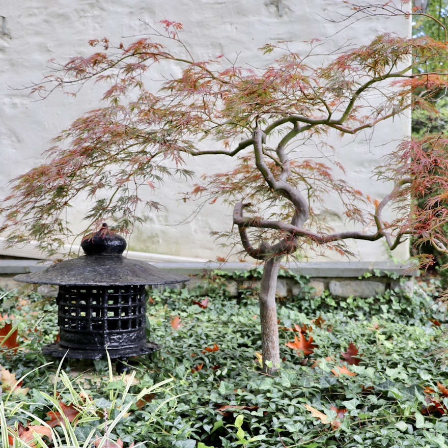 Japanese Pagoda Cast Iron Garden Statue
