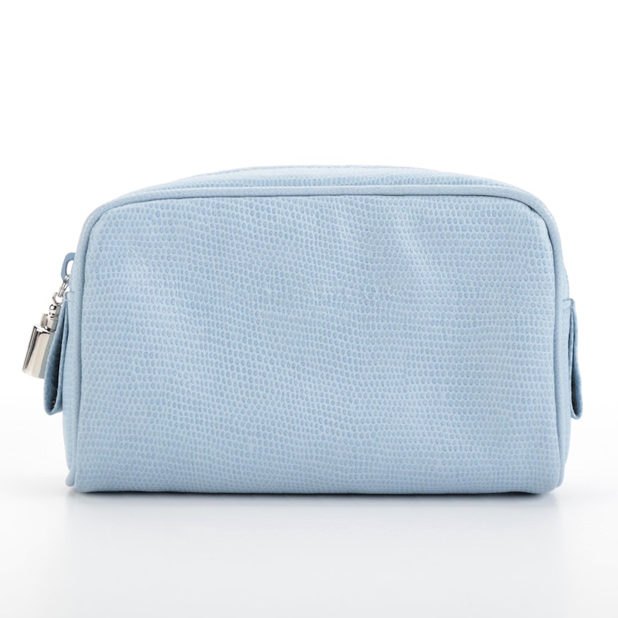 Penhaligon's Cosmetic Bag in Light Blue Leather